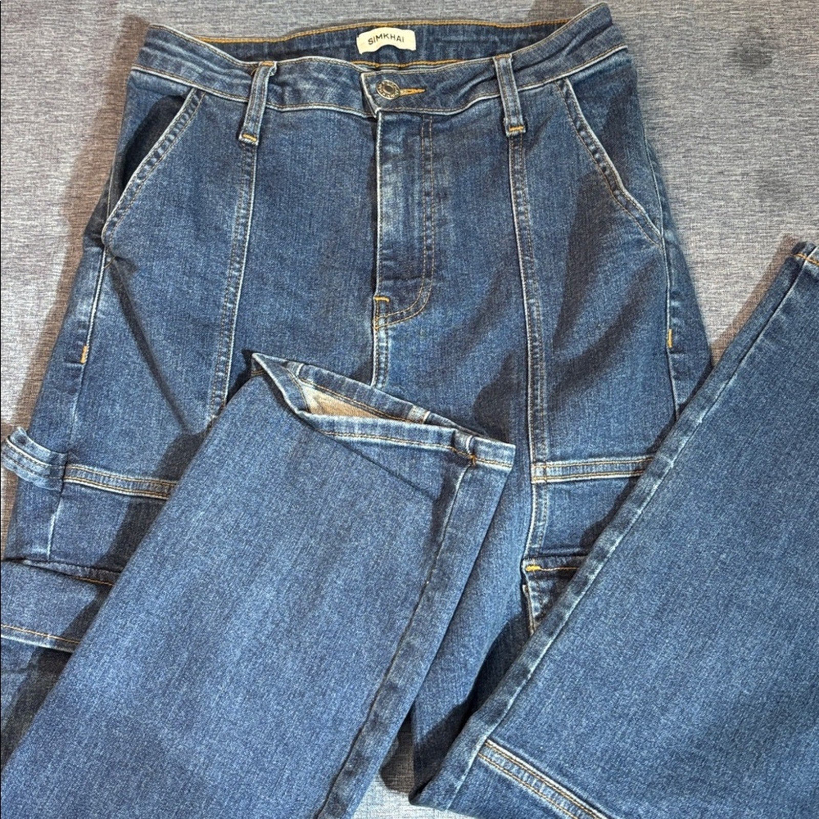 Simkhai Blue Damen Farbe Denim Cotton Jeans, Size 26