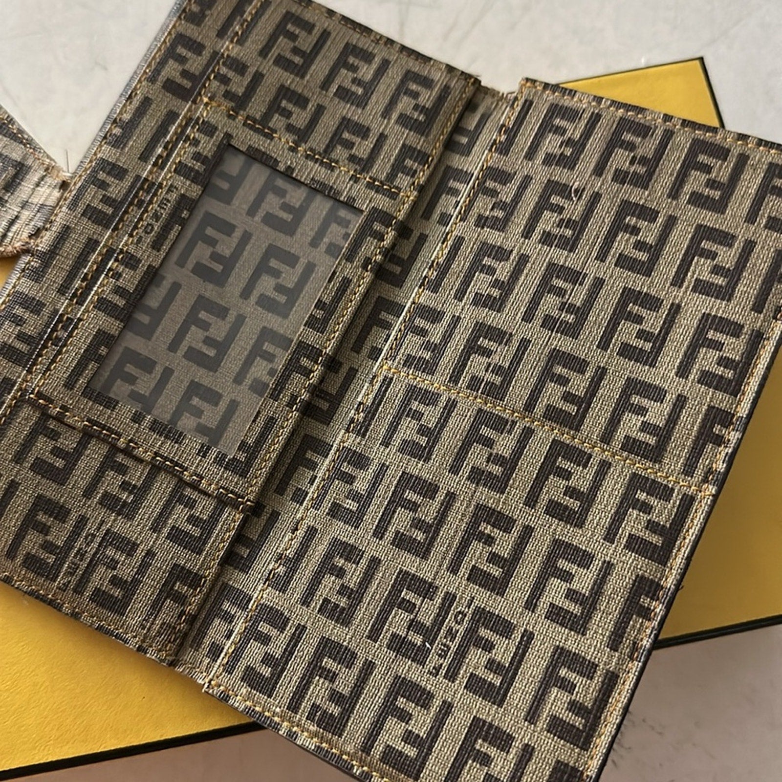 FENDI Zucca Canvas Wallet