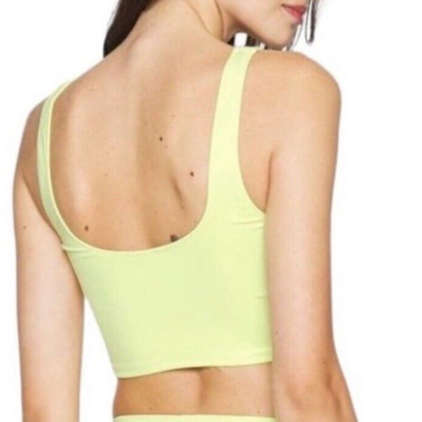 NWT Good American Key Lime Good Scuba Swim Tank