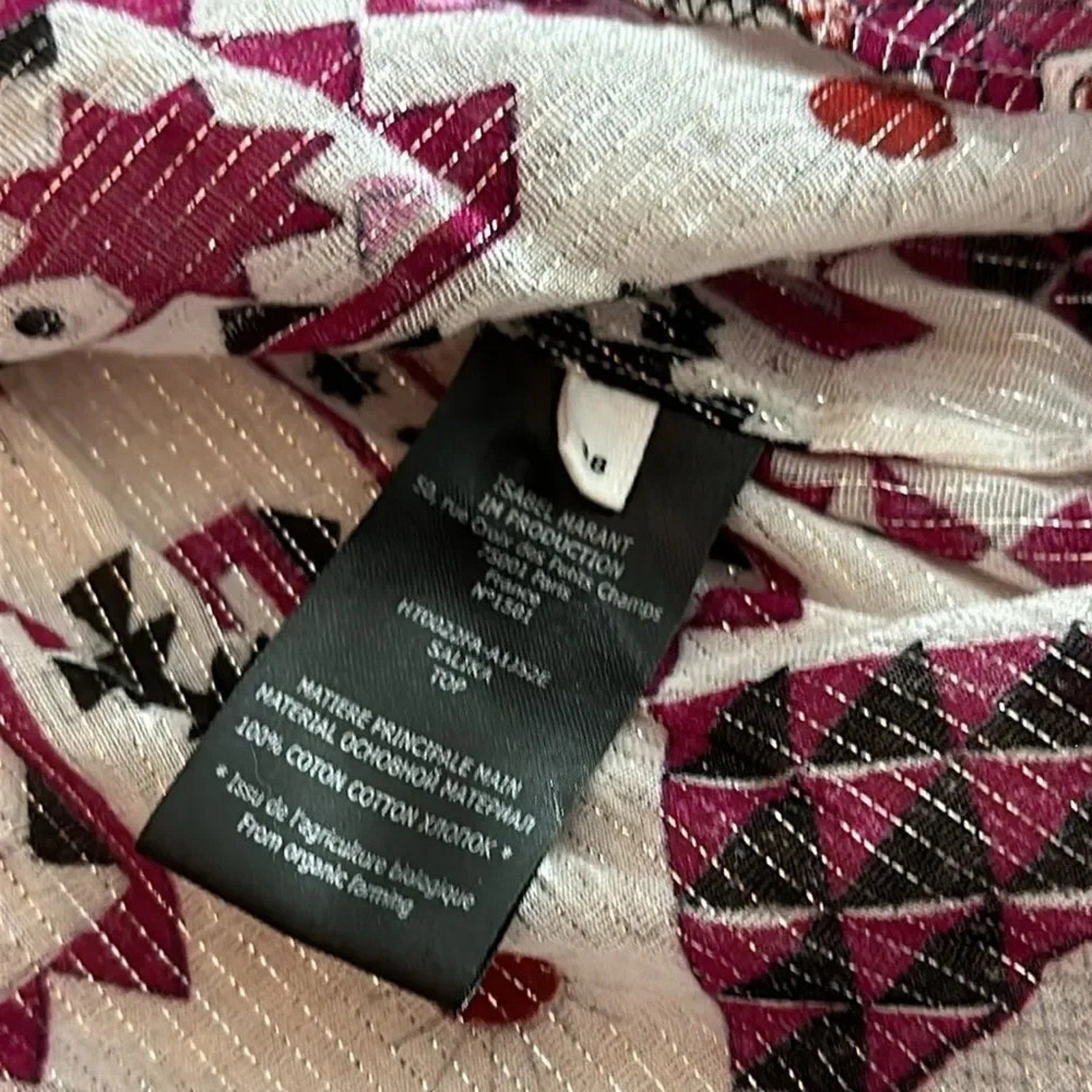 NEW ISABEL MARANT ETOILE Salika printed cotton blouse - size 38 (US 6)