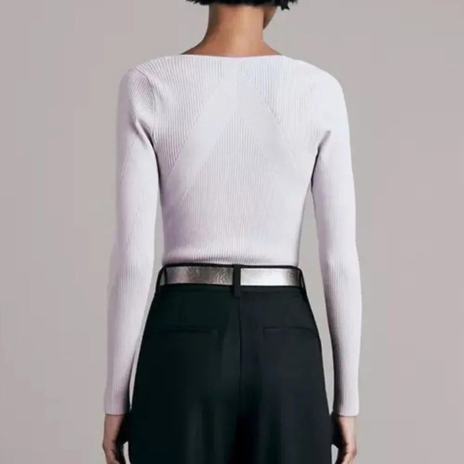 NWOT Rag & Bone Asher Viscose Long Sleeve Slim Fit Top - size large $325