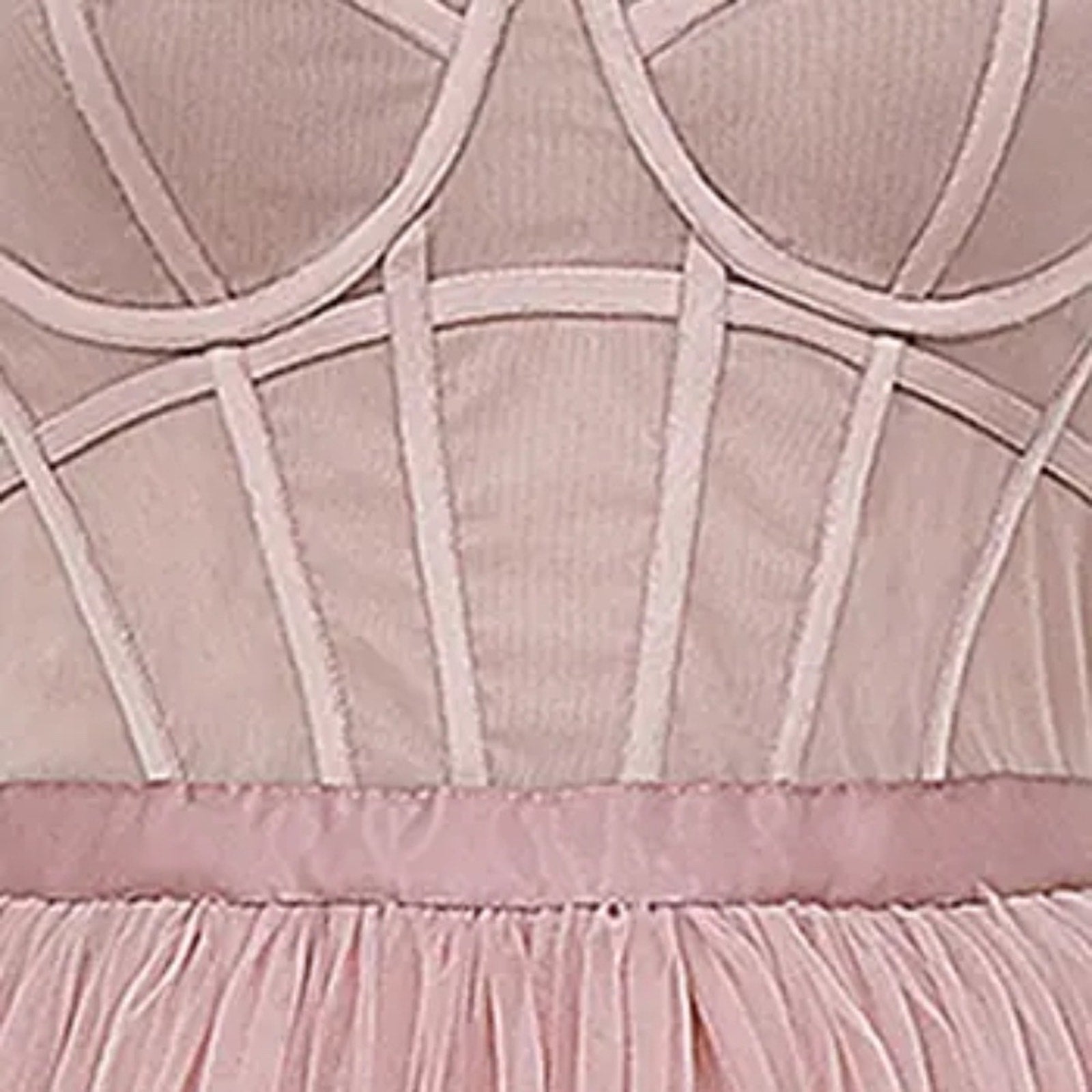 NWT House of CB Women's Darling Corset Fit & Flare Dress - Pink - size M