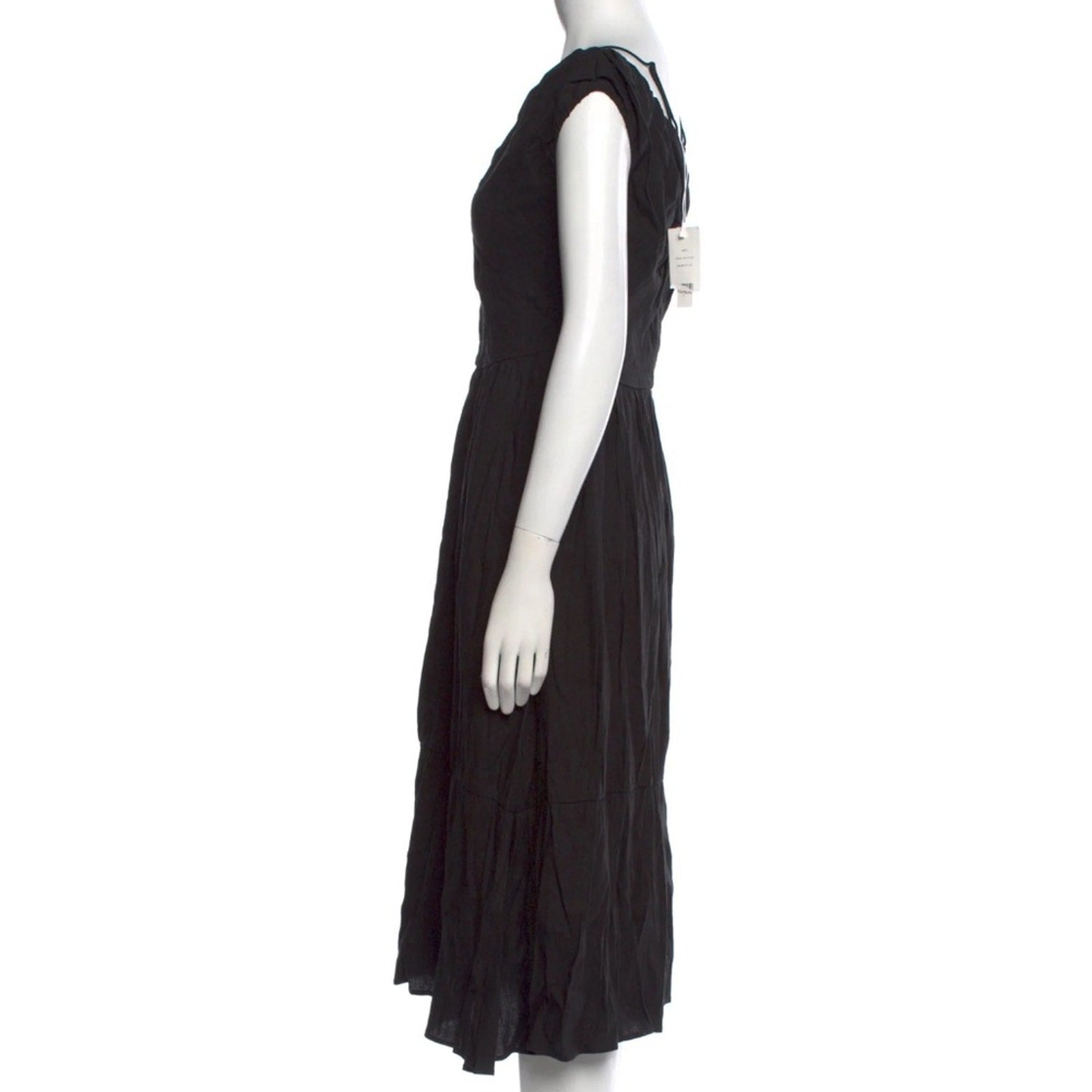 NWT VINCE Off Shoulder Twist Front Dress black V825151465 - size 2