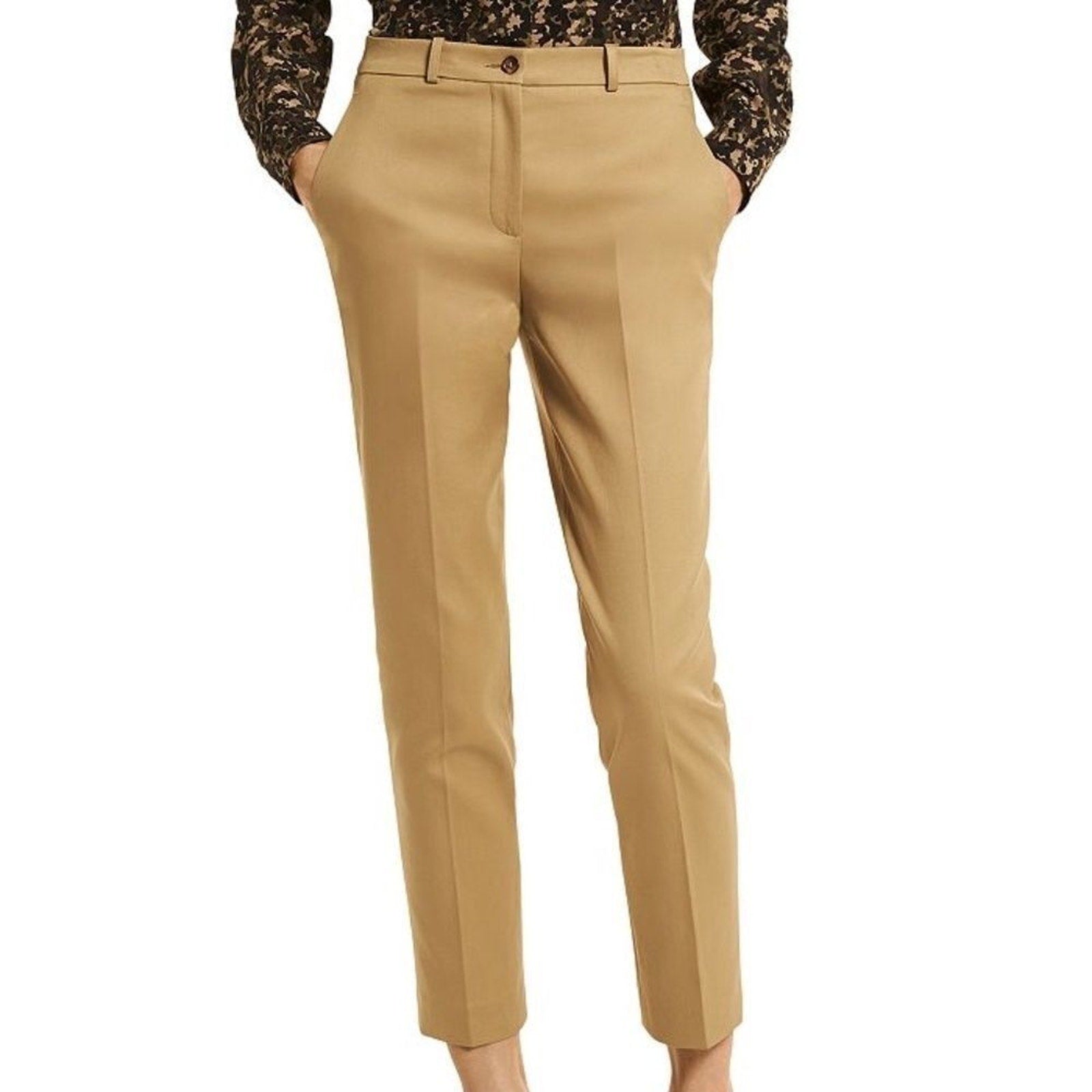 NWT Michael Kors Samantha Wool Blend Cropped Pants - size 0