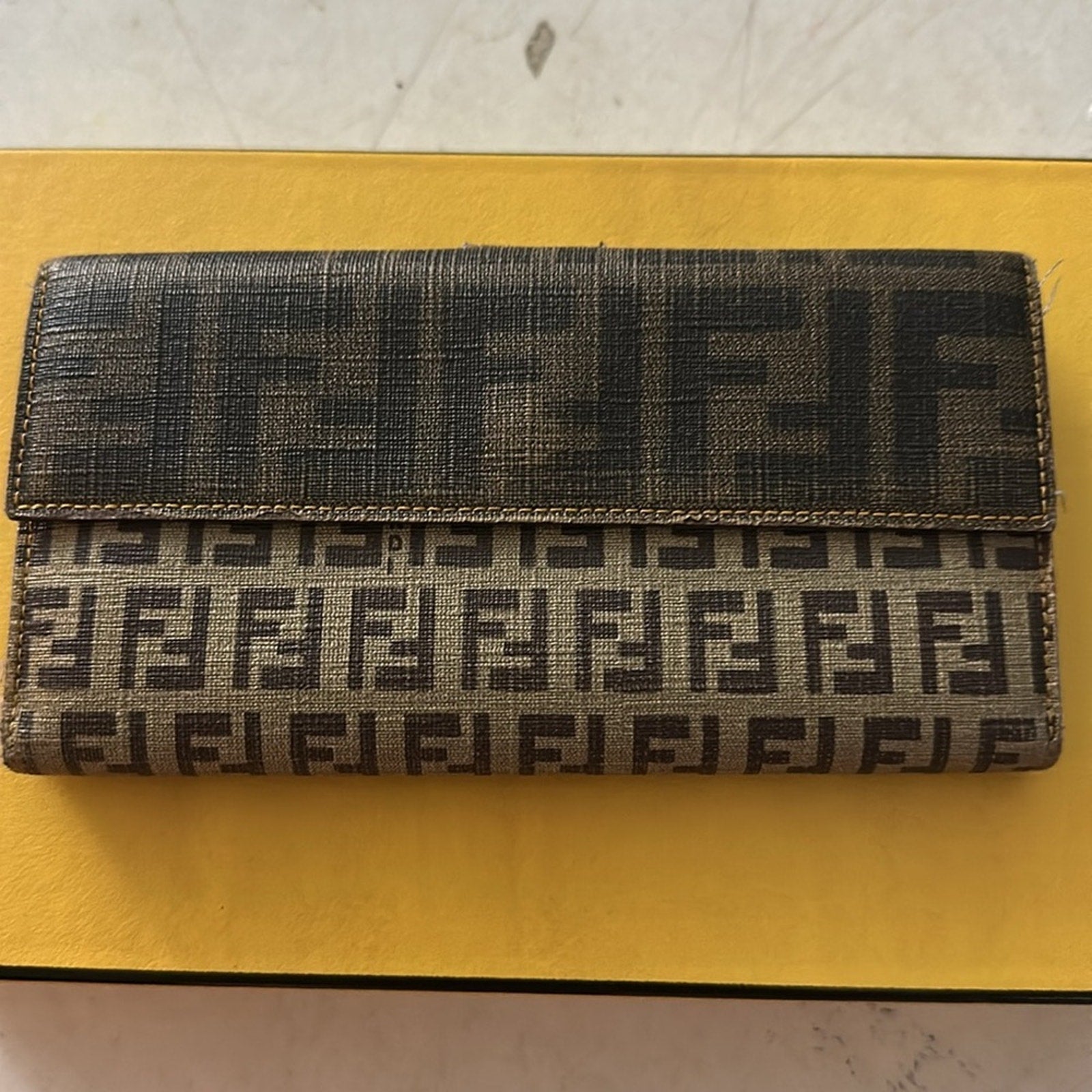 FENDI Zucca Canvas Wallet