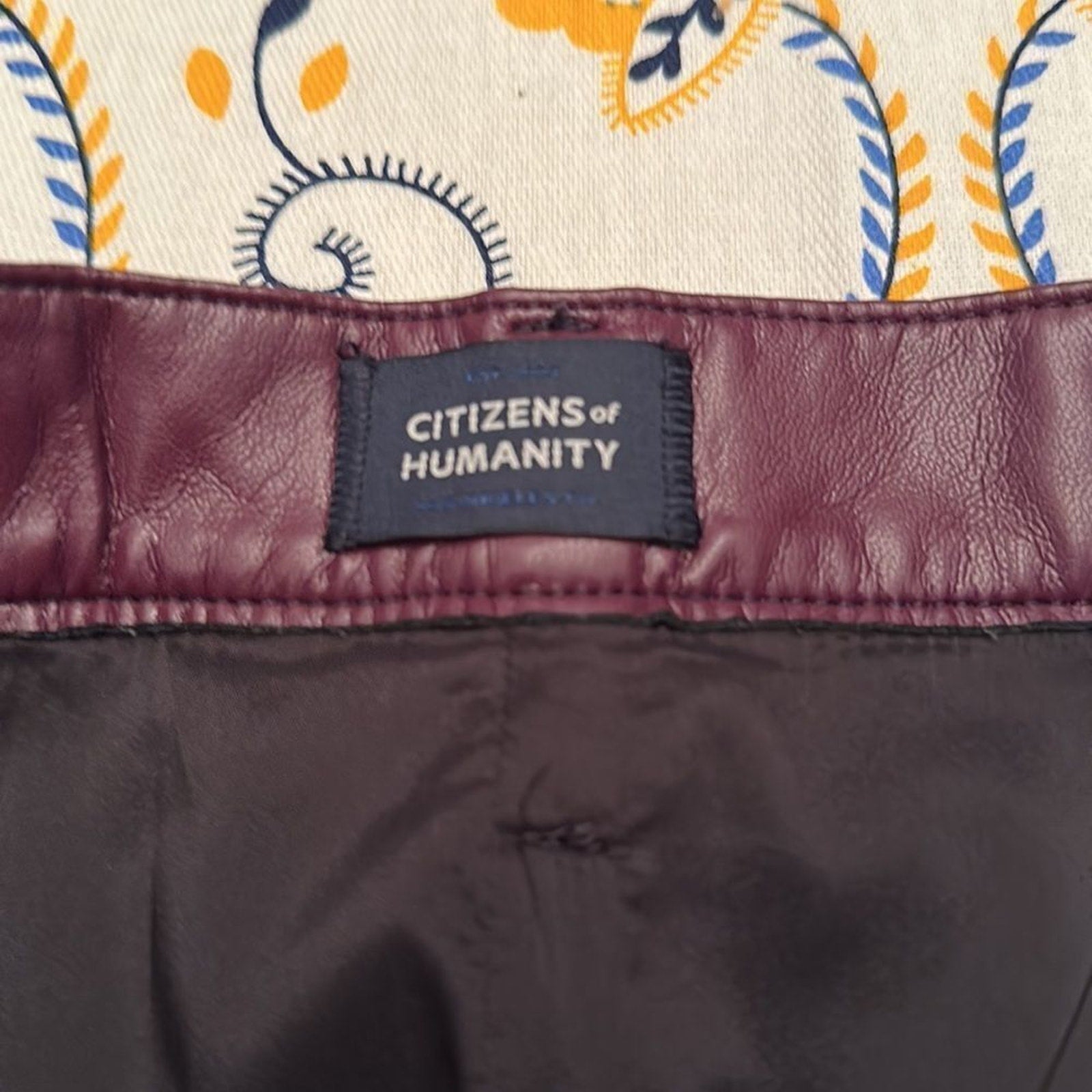 NWT Citizens Of Humanity Beatnik Recycled Leather Mini Skirt - size 32