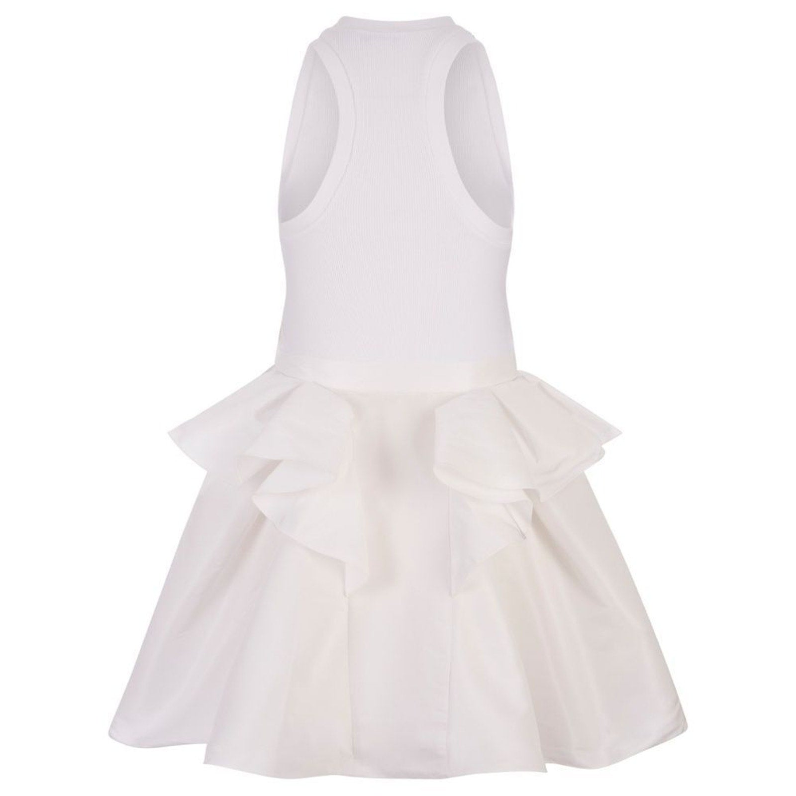 NEW Alexander McQueen White Hybrid Mini Dress - size 34 IT (xs)