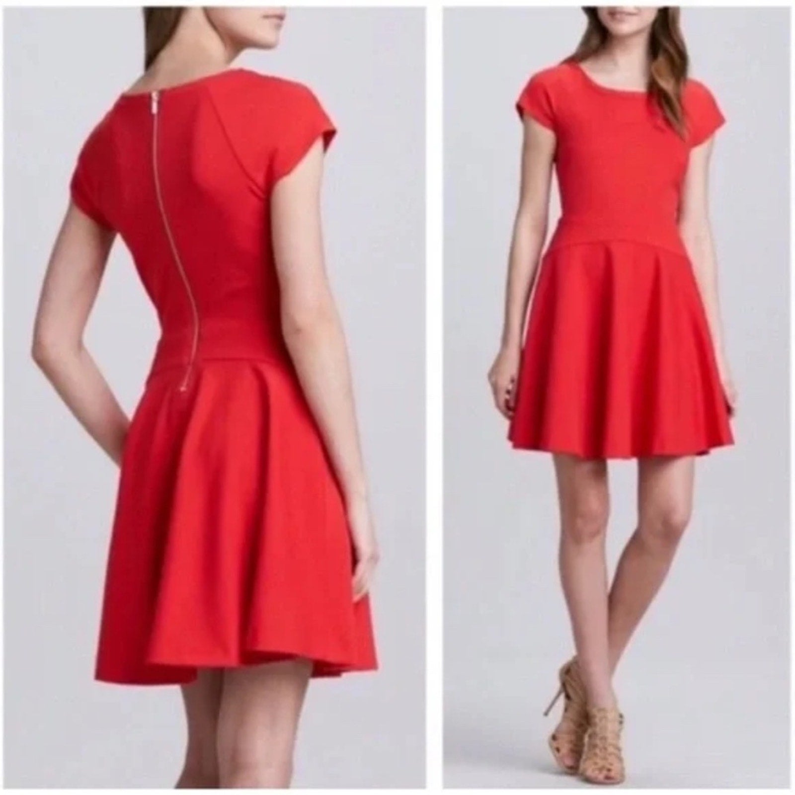Diane Von Furstenberg Red Mini Dress - size 6