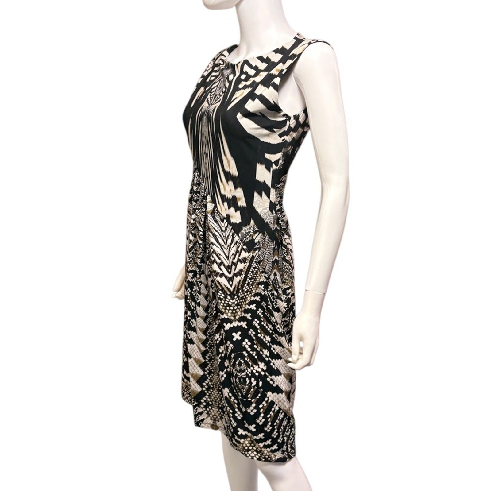 Roberto Cavalli Snake Aztec Print Midi Dress - 46 (XL)