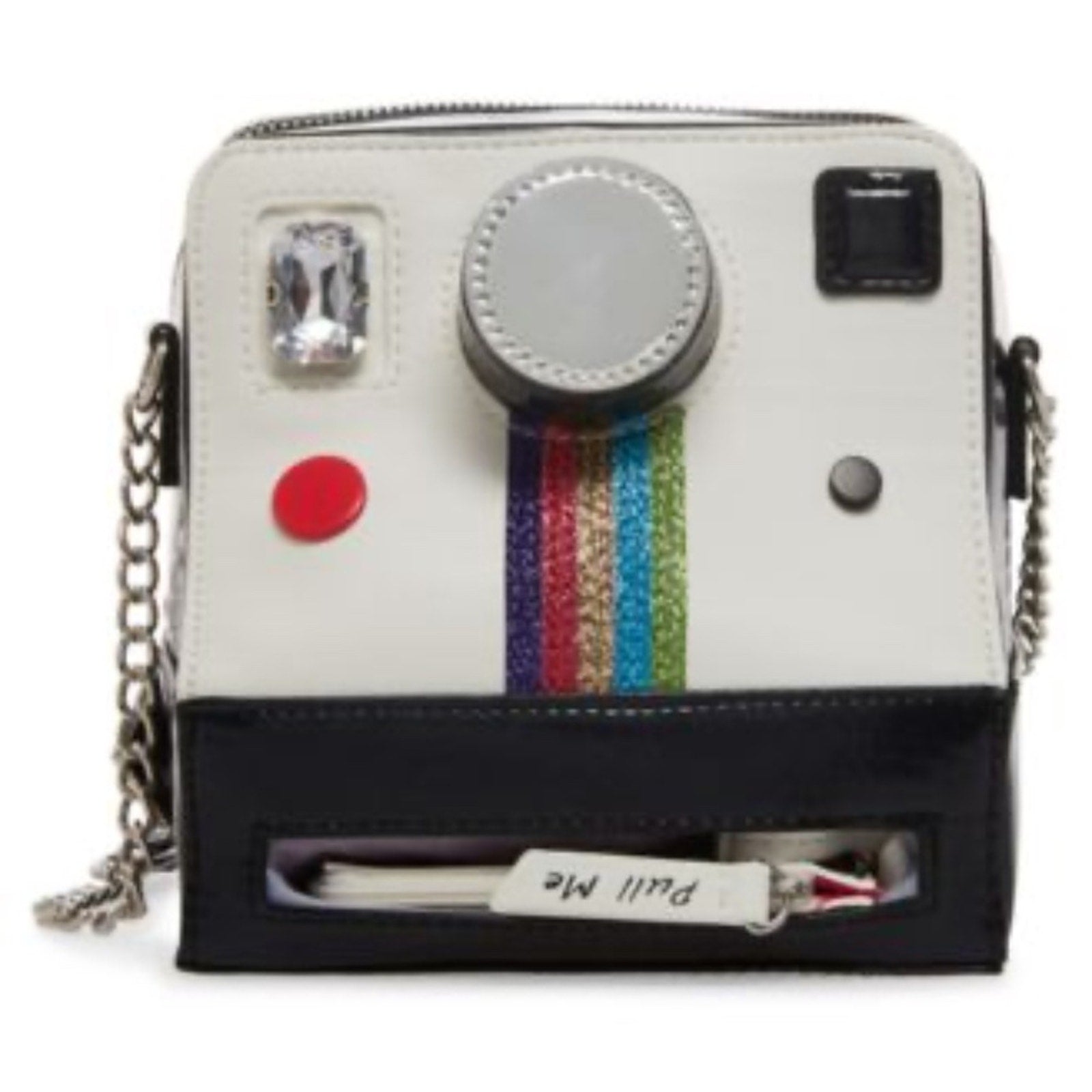 NEW Betsey Johnson Oh Snap Kitsch polaroid camera crossbody bag purse