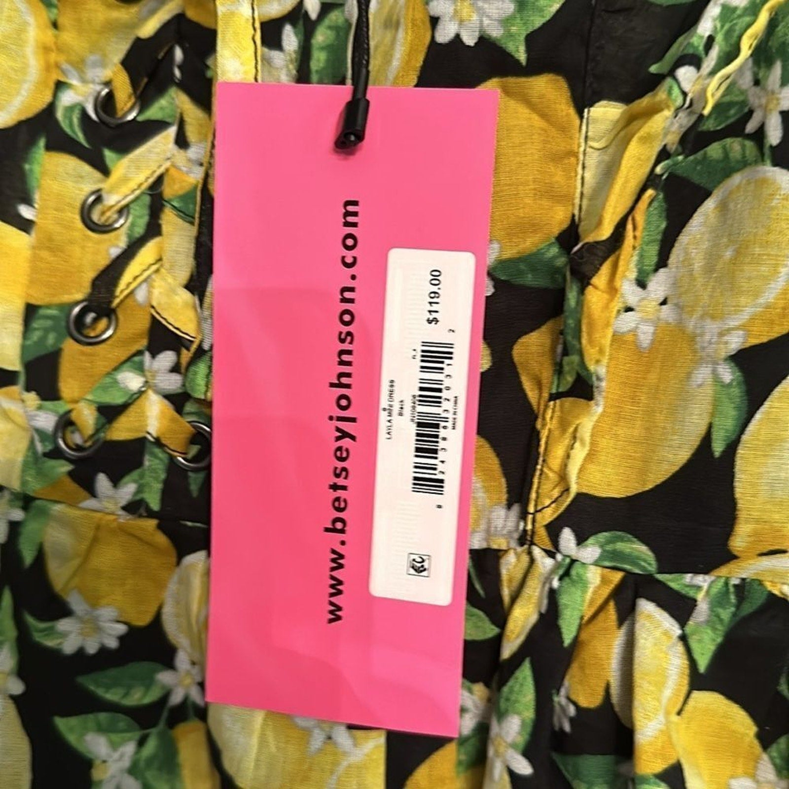 NWT Betsey Johnson Layla Lemon Mini dress $119 - size 8