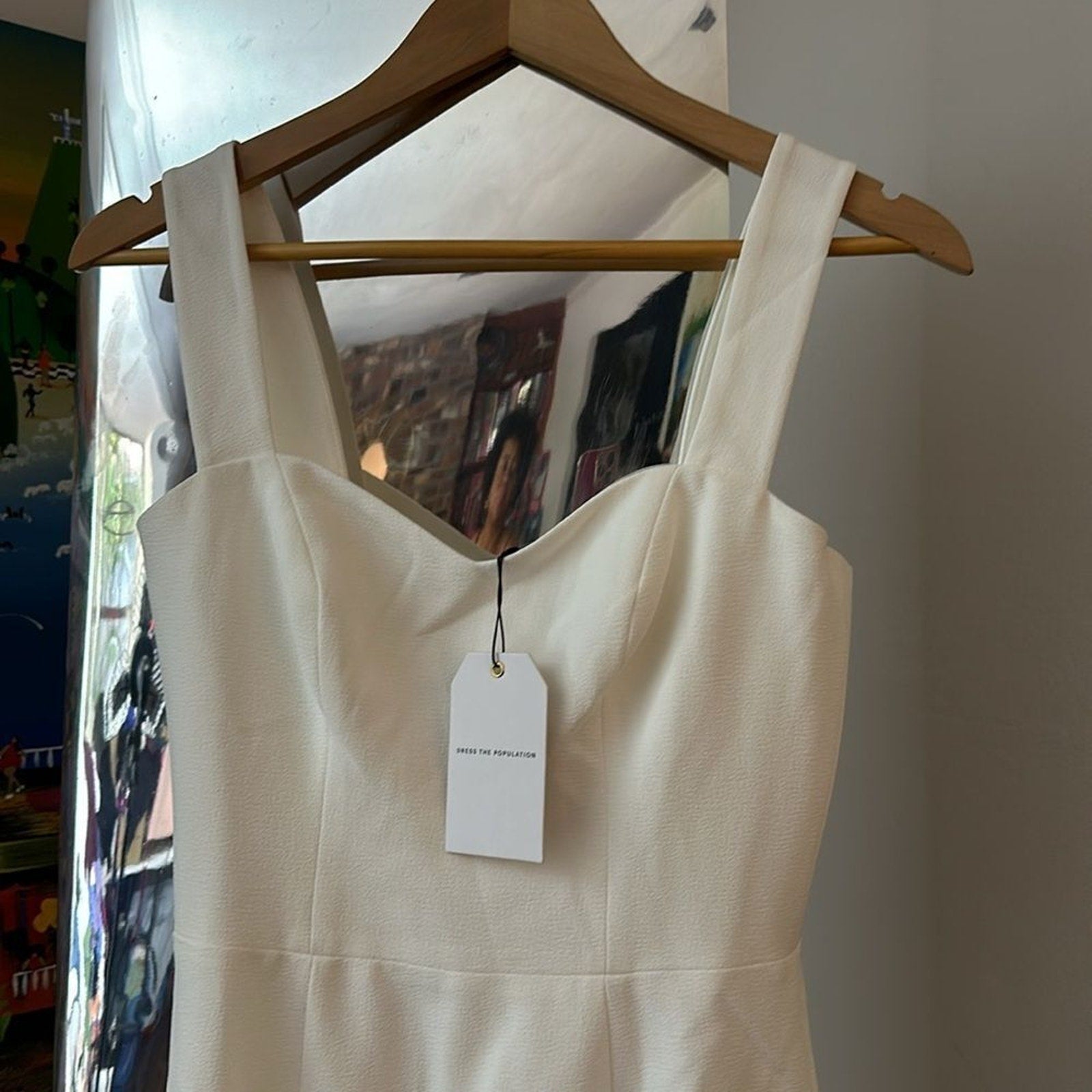 NWT Nicole Sweetheart Neck Cocktail Dress DRESS THE POPULATION - size S