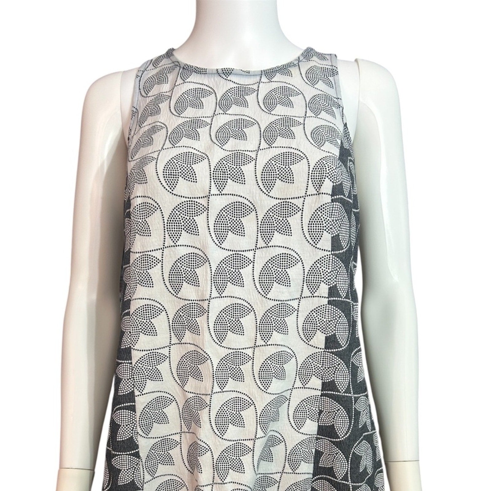 Trina Turk Black and White Geometric Dress - size 6