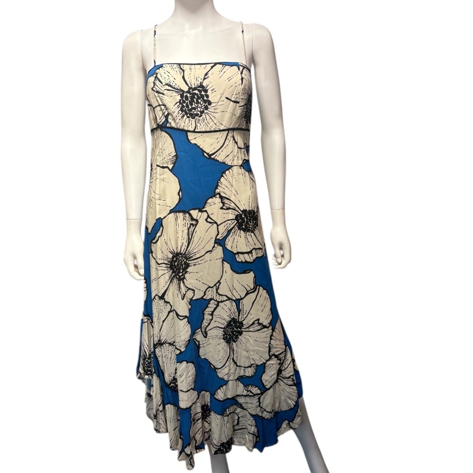 Farm Rio blue floral dress - size M