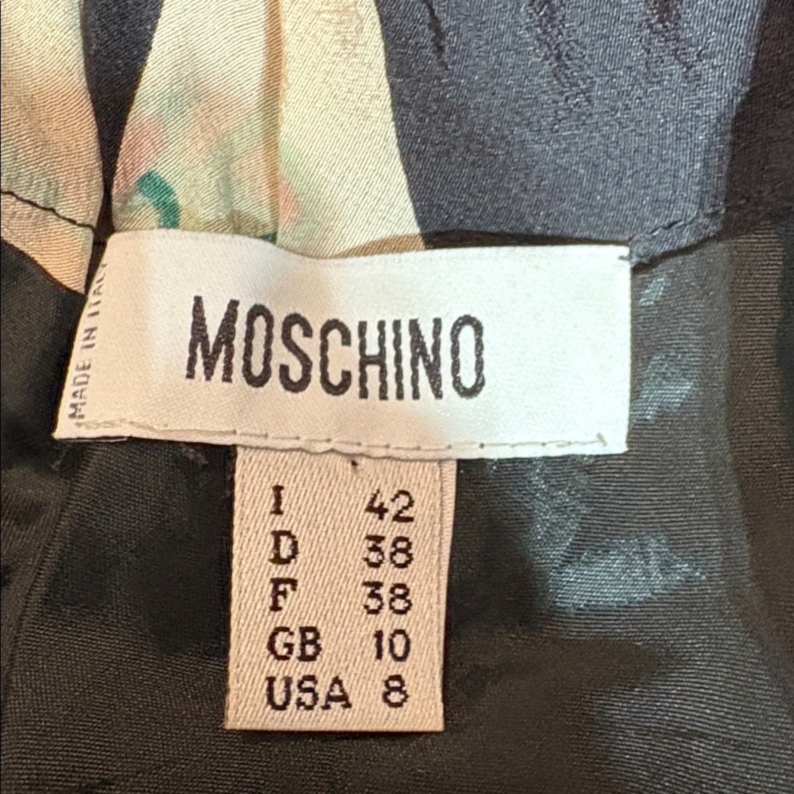 Moschino Silk Midi Length Dress - size 8