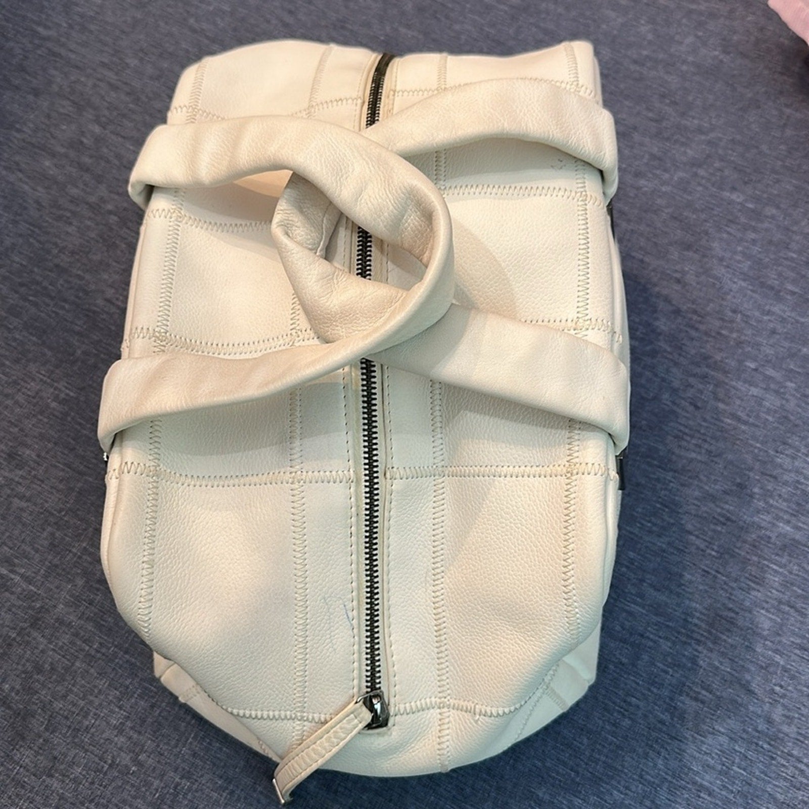 Chanel Chocolate Bar Boston Bag White Rare Caviar Skin