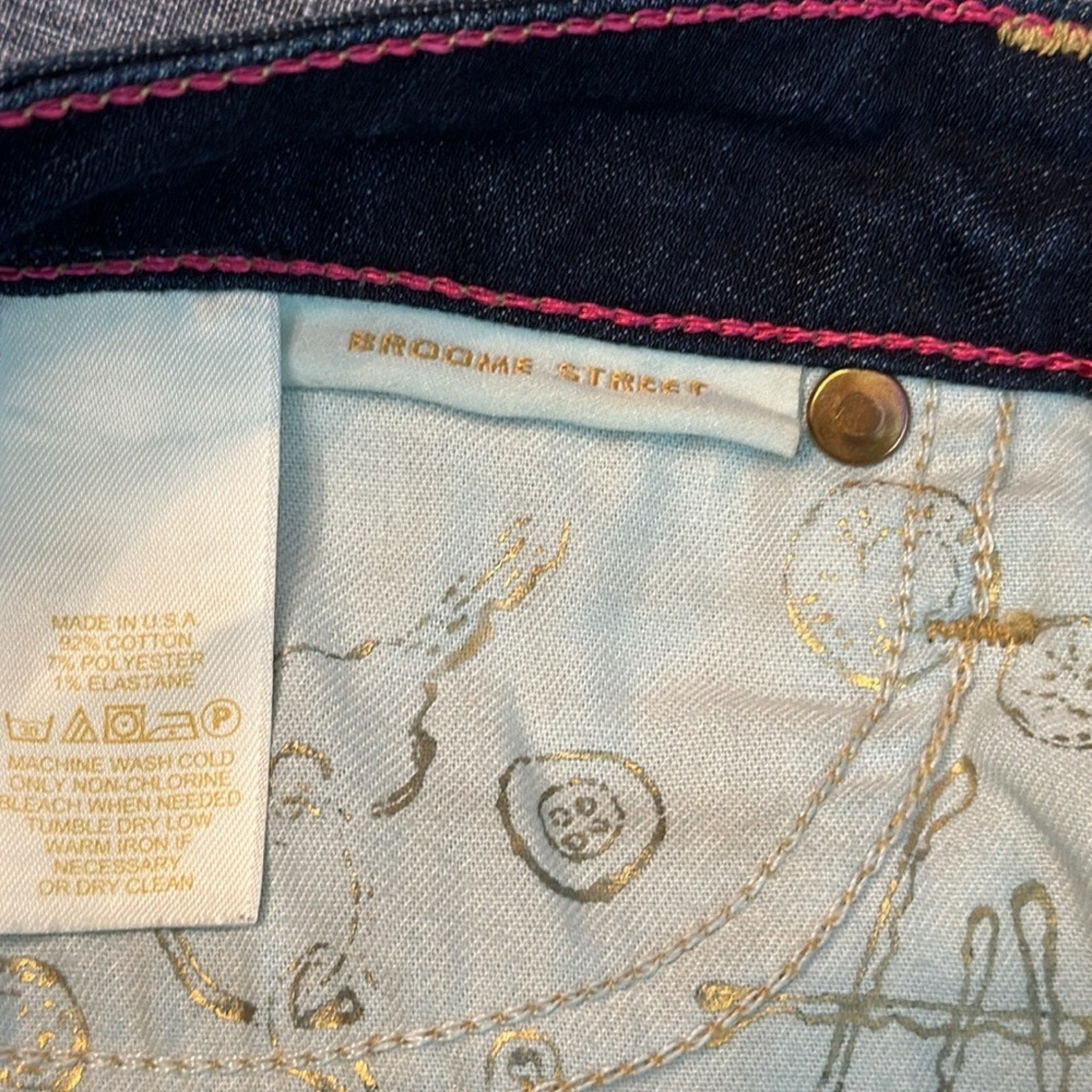 KATE SPADE Jeans Womens 26 Play Hooky Dark Wash Slim $198