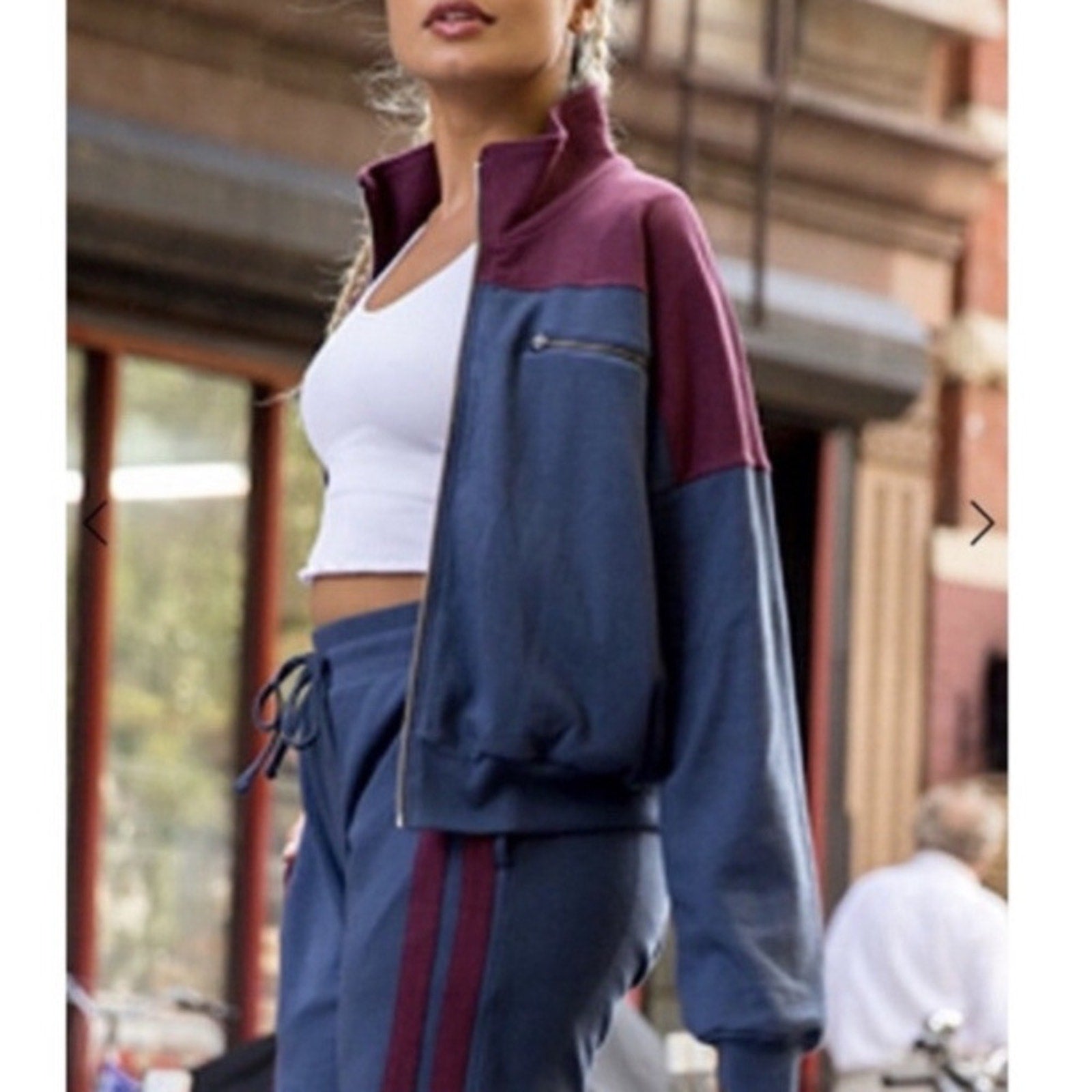 NWT SPIRITUAL GANGSTER | So Fly Blocked Zip Up - size small