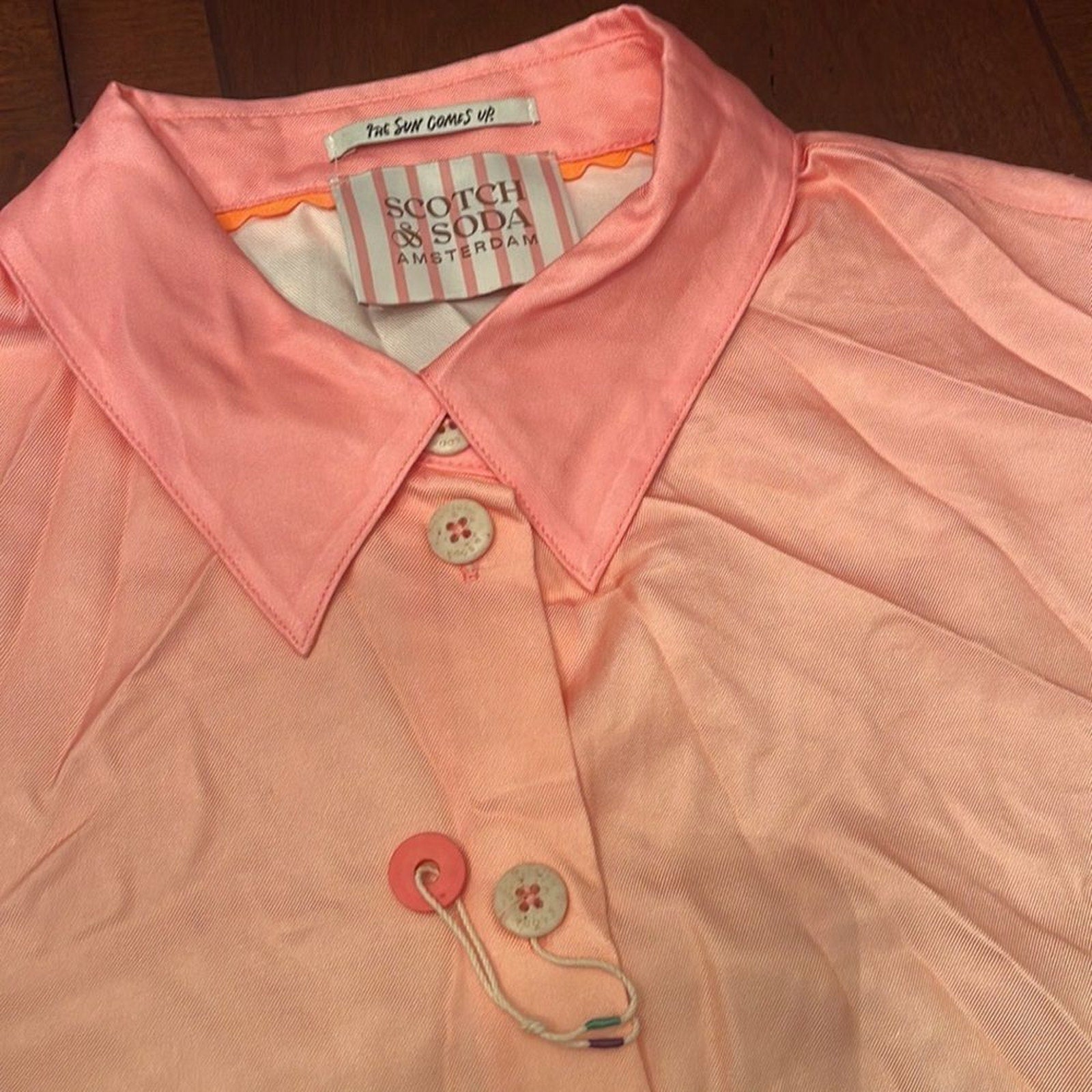 NWOT Scotch & Soda Abel Macias Short Sleeved Button-Down Shirt - size M