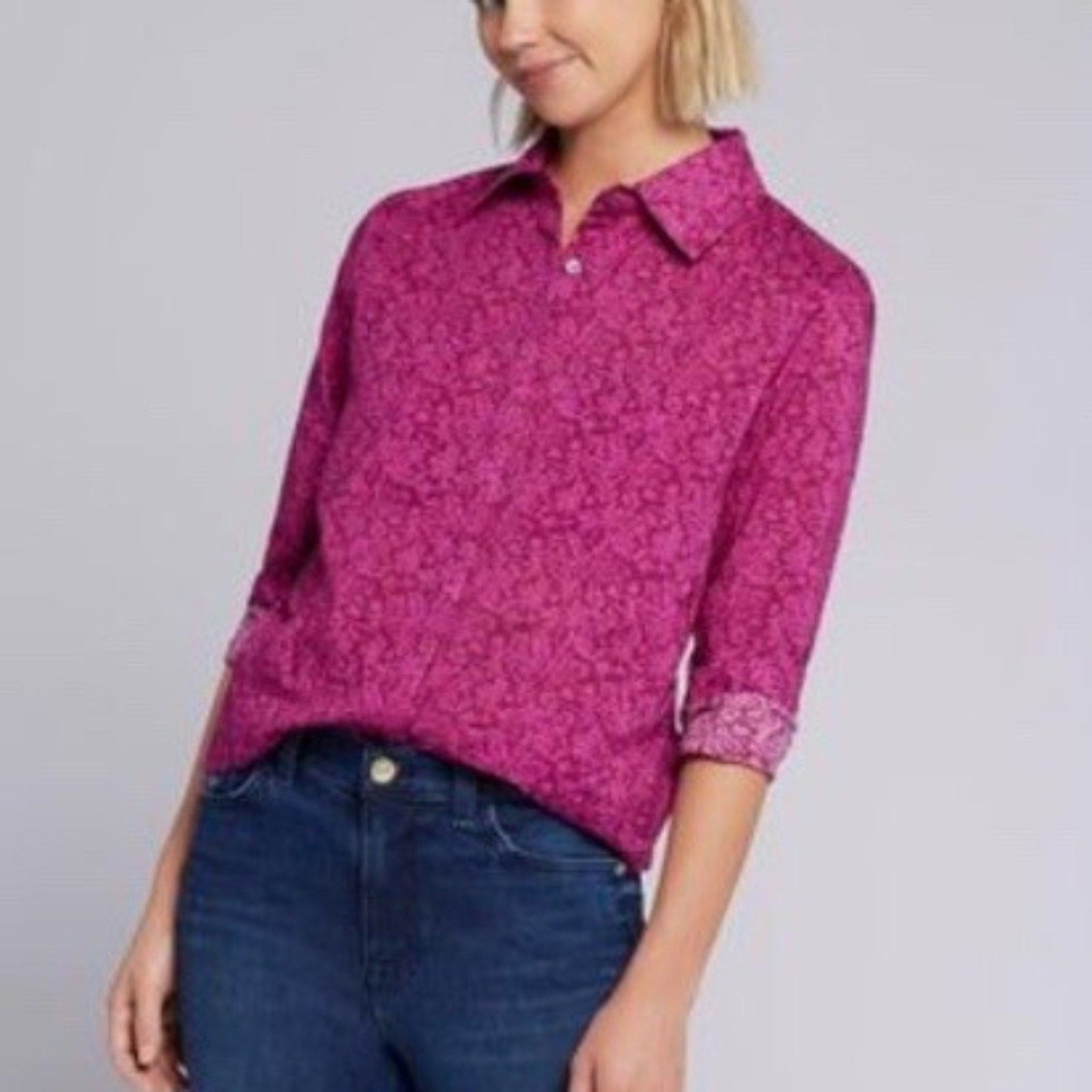 NEW Current Elliott The Prairie Shirt in Pink - size small