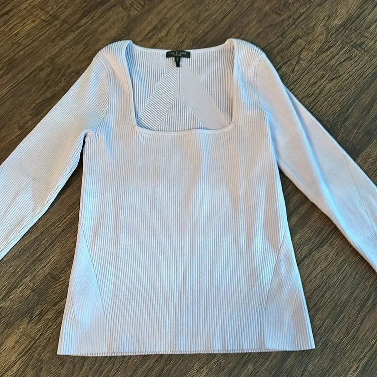 NWOT Rag & Bone Asher Viscose Long Sleeve Slim Fit Top - size large $325