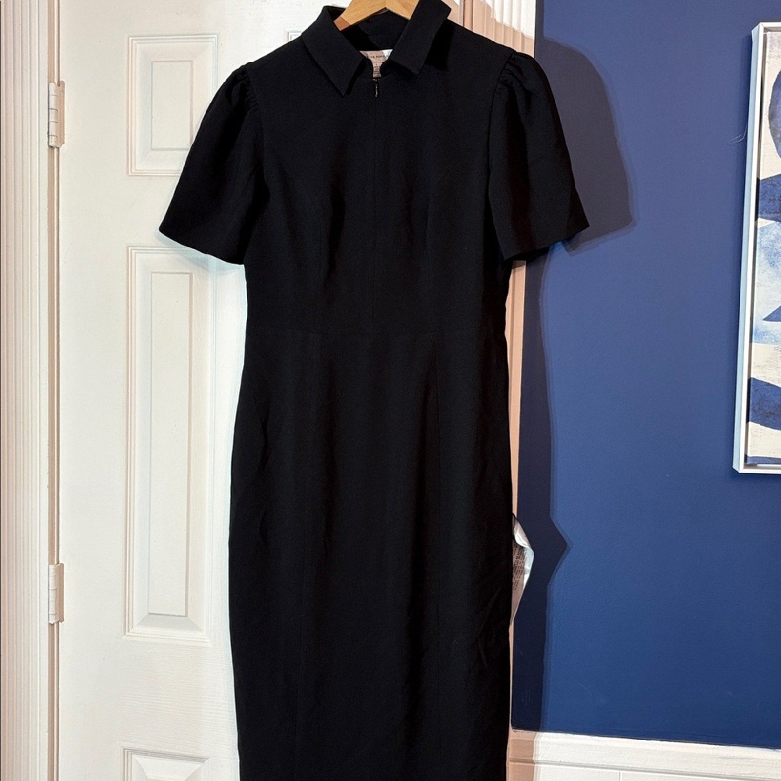 NWT Dress The Population Gloria Front Zip Sheath Dress - size large