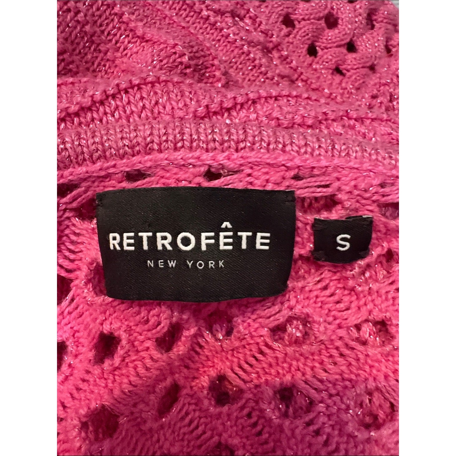Retrofete PEONY KNIT CROCHET DRESS - size small