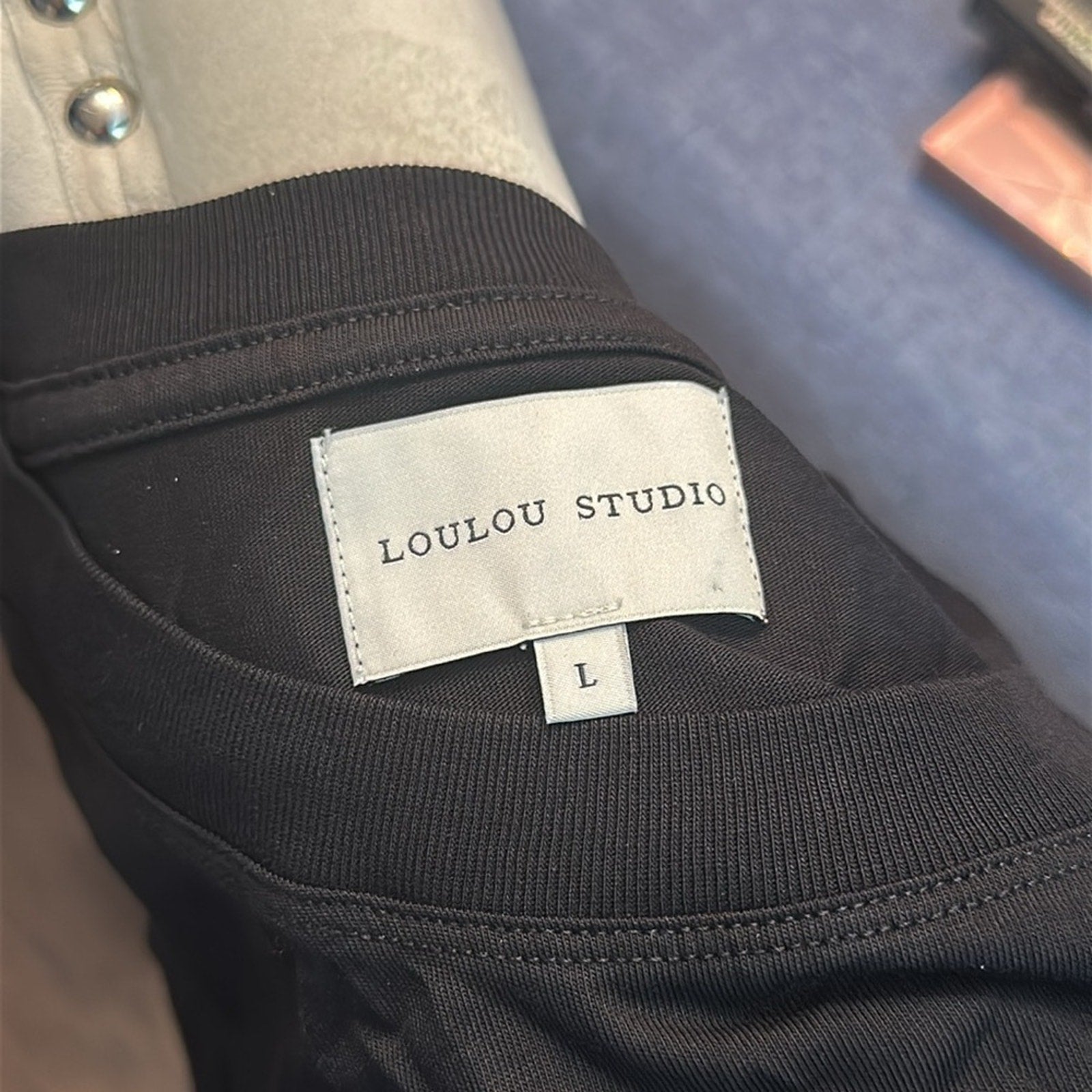 NEW LOULOU STUDIO MASAL LONG SLEEVE SHIRT - size L