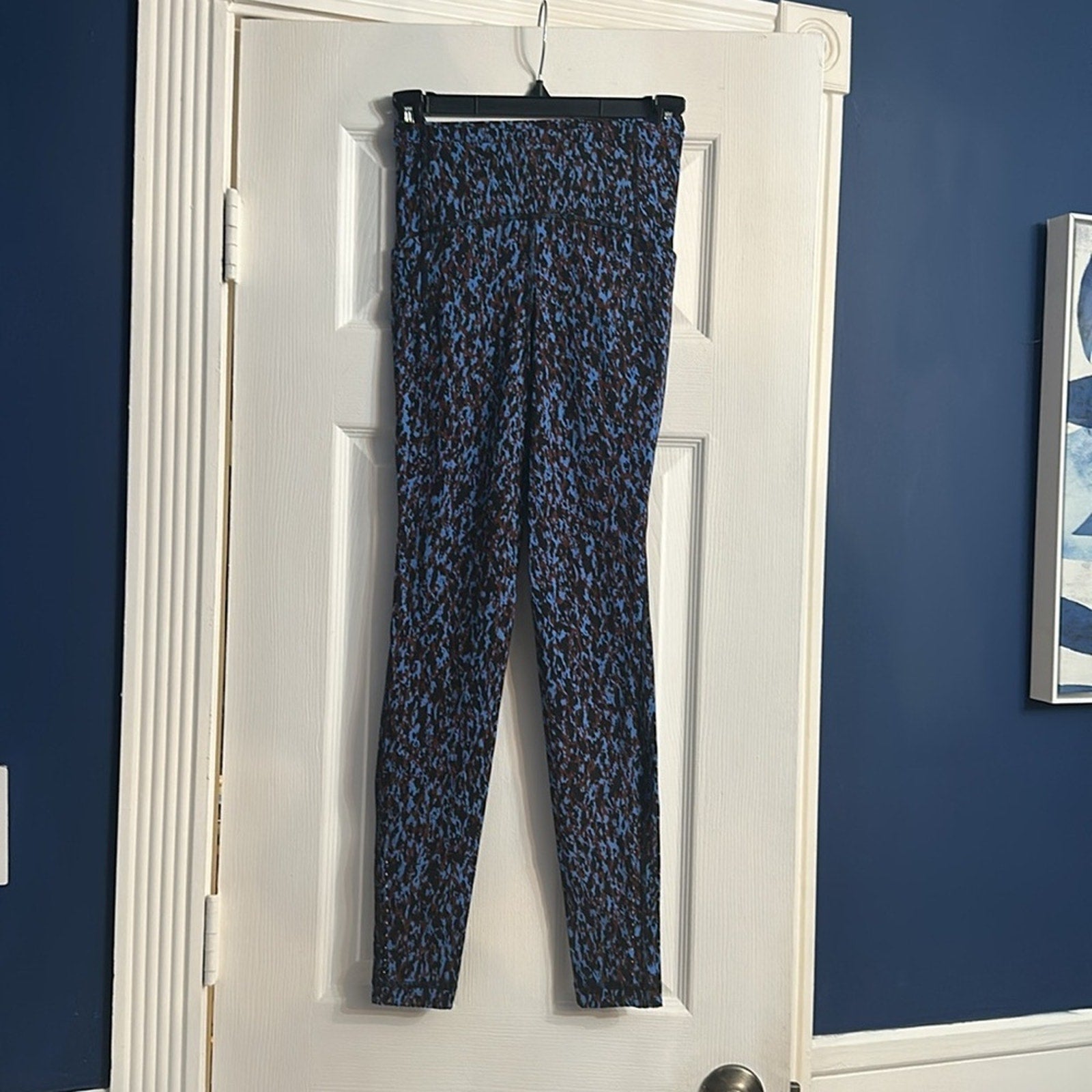 Lululemon Swift Speed Tight Leggings Black Blue Brown Excellent - size 2