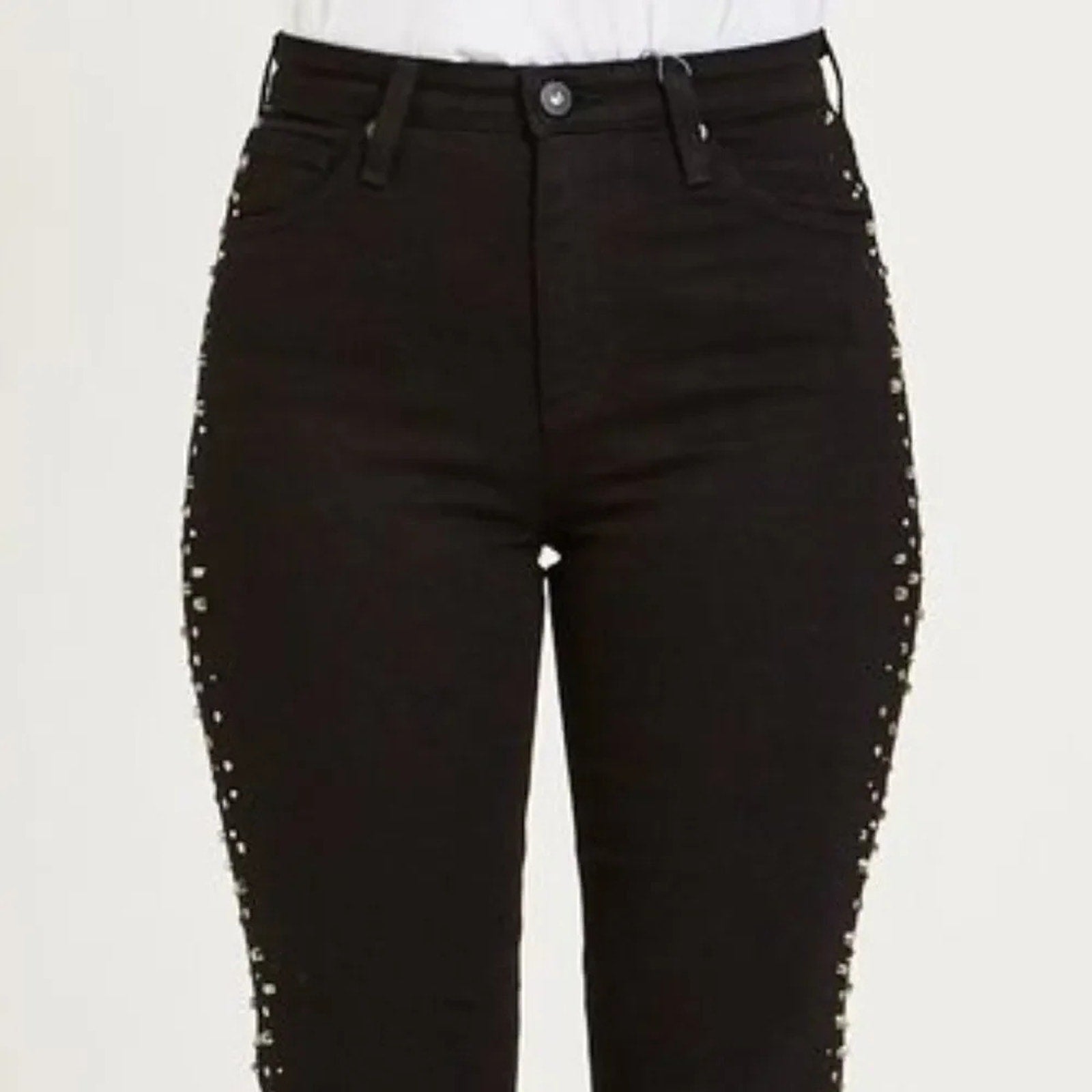 NEW AG THE ISABELLE JEANS IN SUPER BLACK METEOR SHOWER