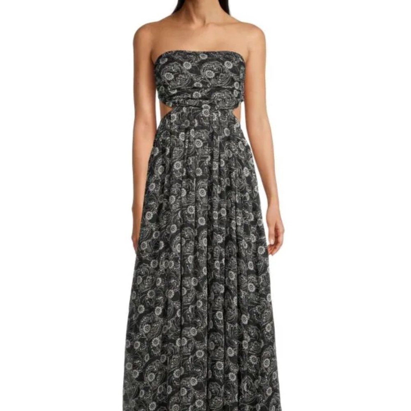NWOT REBECCA TAYLOR Monarch Fleur Cutout Maxi Dress - size 4