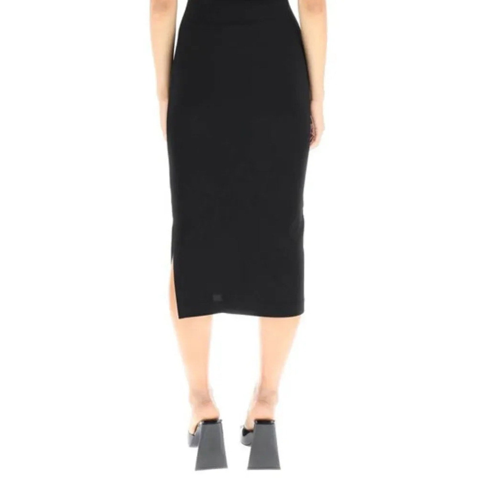 NEW $370 Gauge 81 Women's Black Sleeveless Abile Cutout Halter Midi Dress Size M