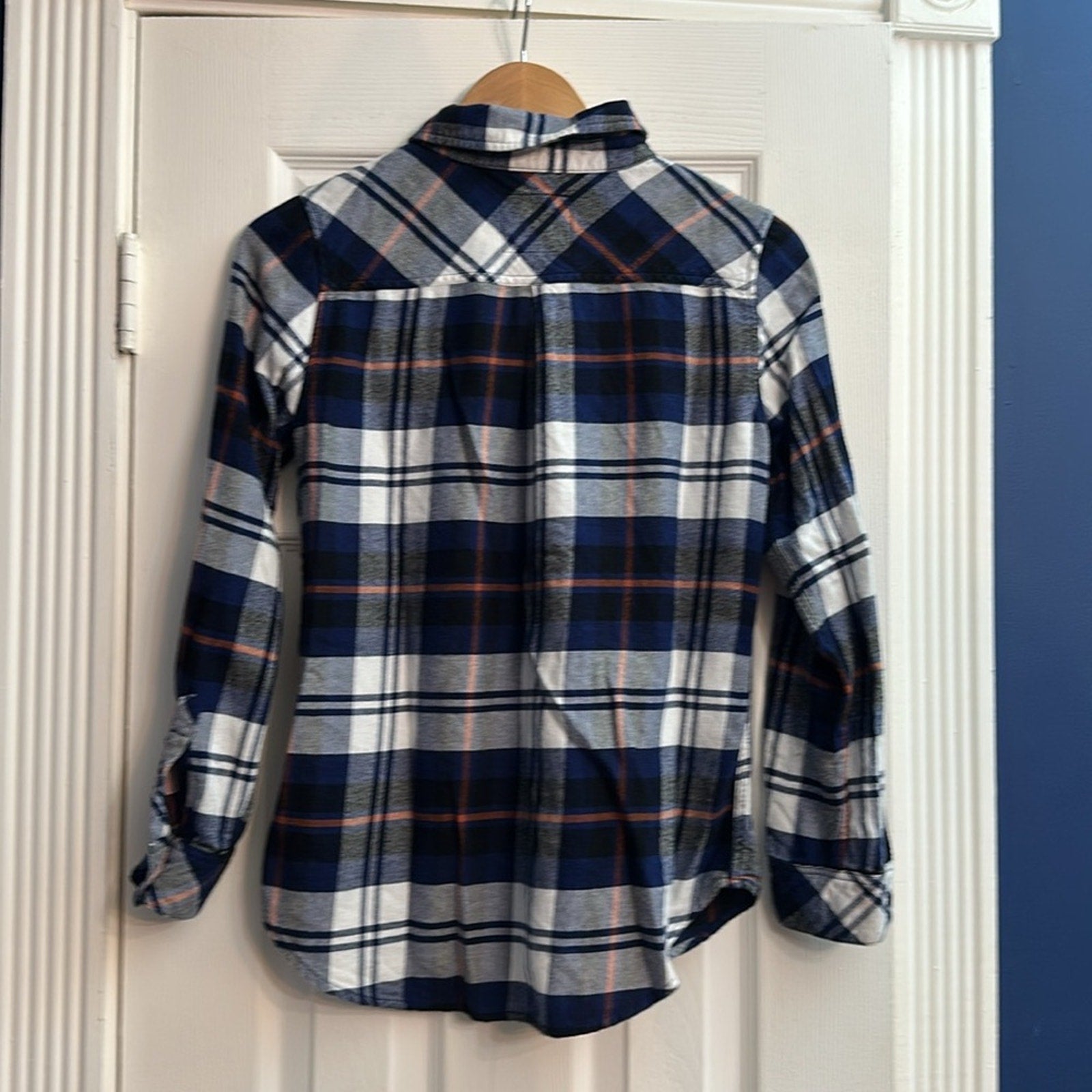 Rails plaid navy shirt - size XS