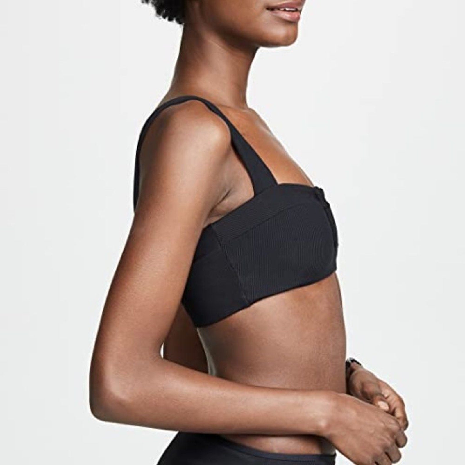 NWT L Space Lee Lee Bikini Top Black Revolve -size Xs