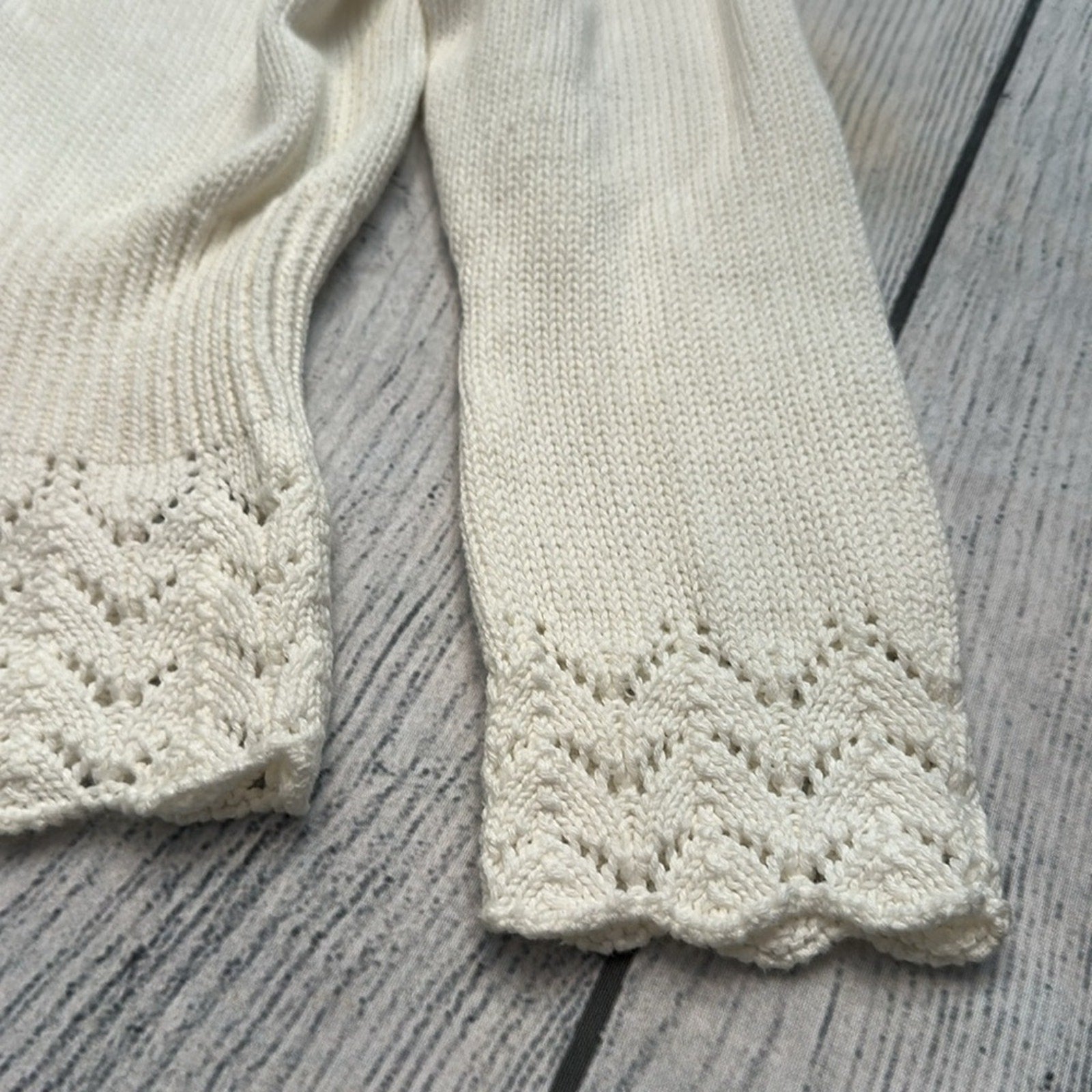 Lilly Pulitzer white label vintage crochet cardigan- size M