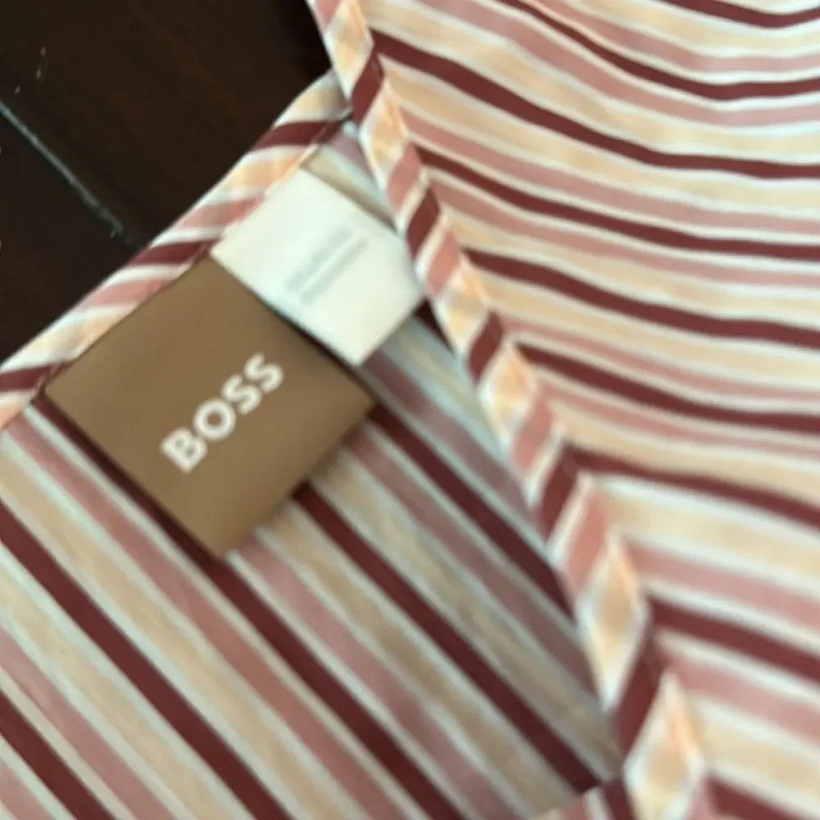 NEW Boss Hugo Datecara Midi Dress Size 4 Sleeveless Tiered Striped Pink - size 4