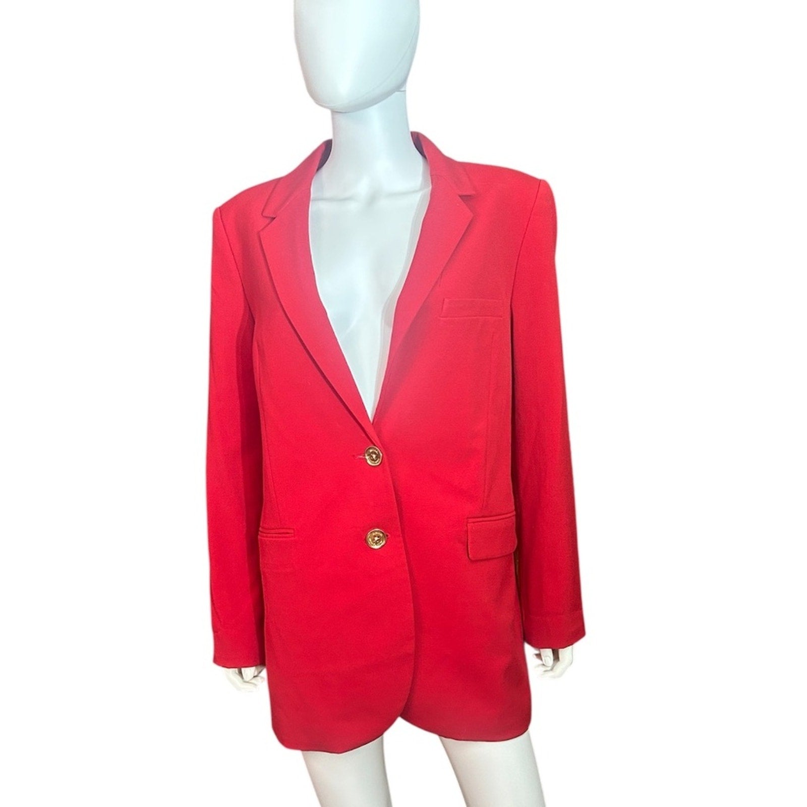 MICHAEL Michael Kors Mensy Two-Button Crepe Blazer - size 12