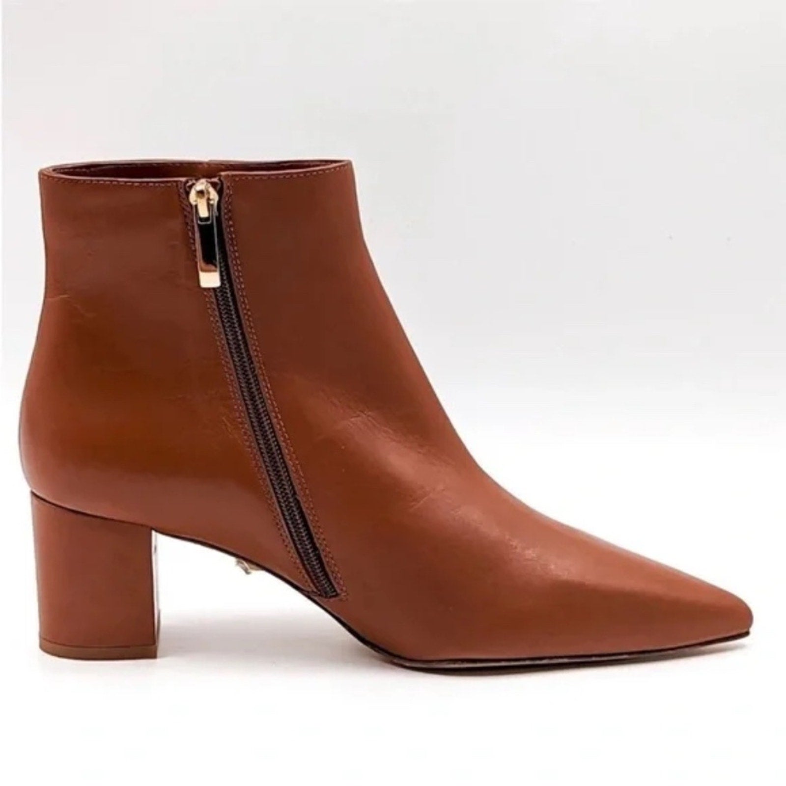 NEW L'Agence Jeanne II Leather Booties - size 39 (US size 9)