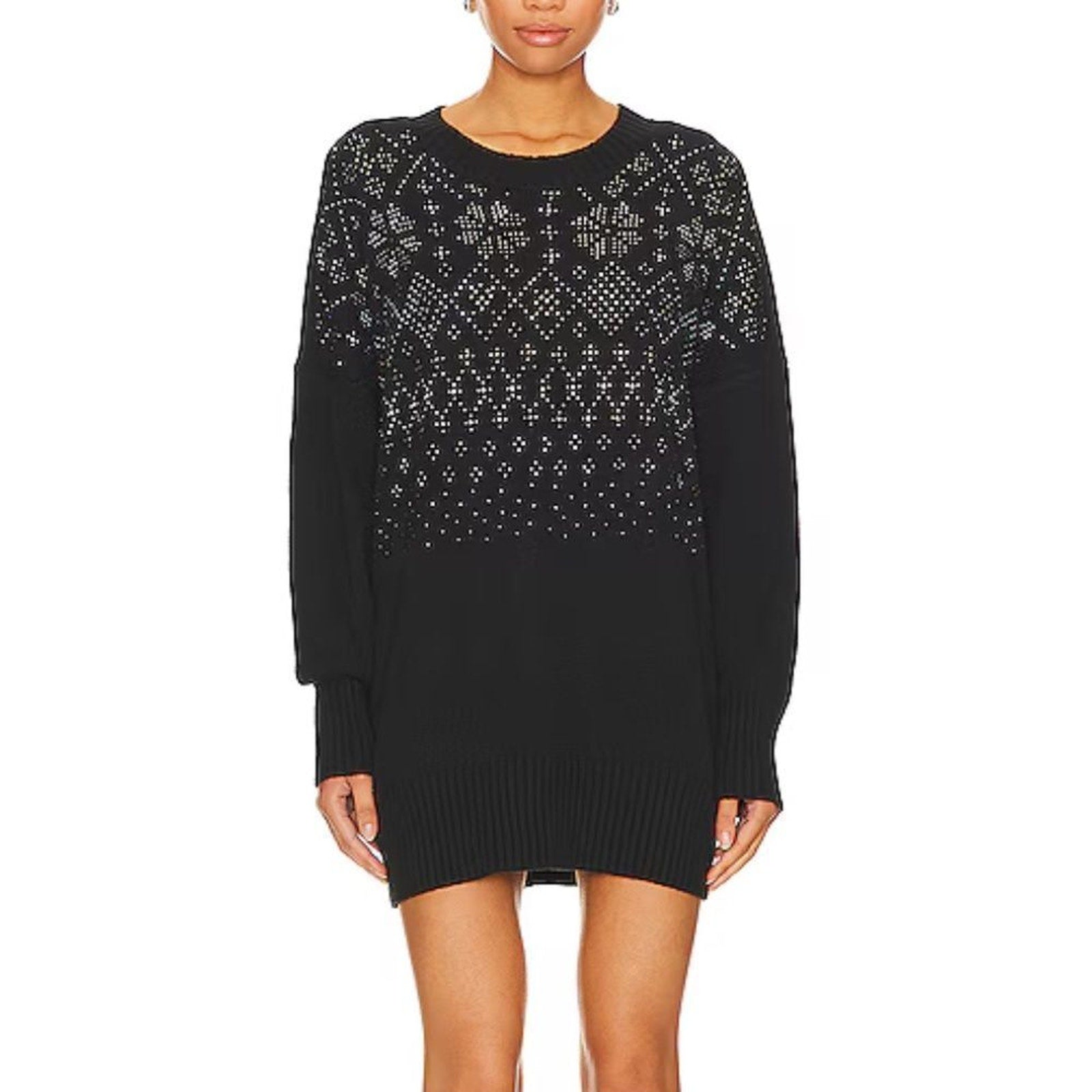 NEW Beach Riot Vivienne Dress Blizzard Fairisle - size Large