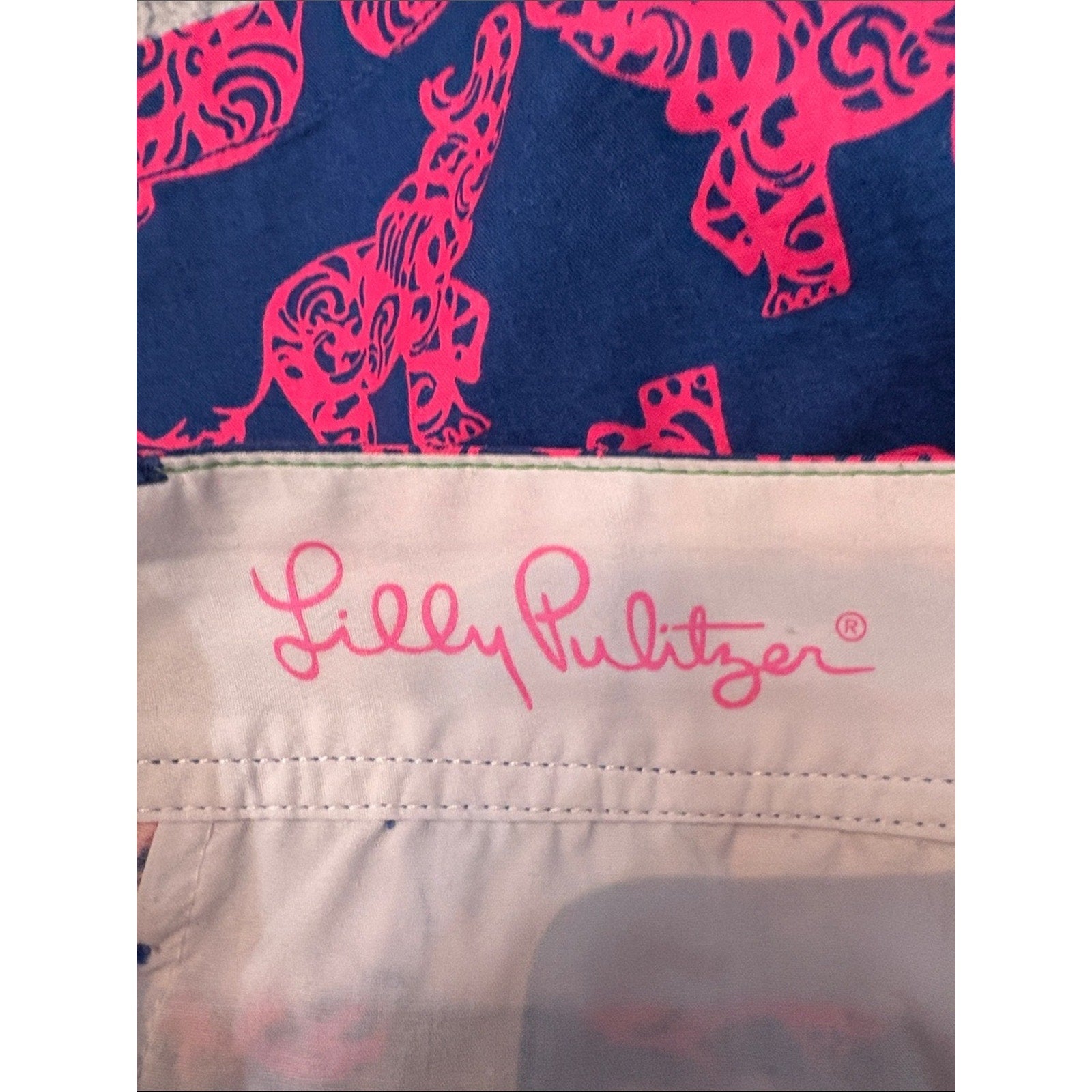 NEW Lilly Pulitzer Callahan Short Pack Your Trunk Elephant Print - 4