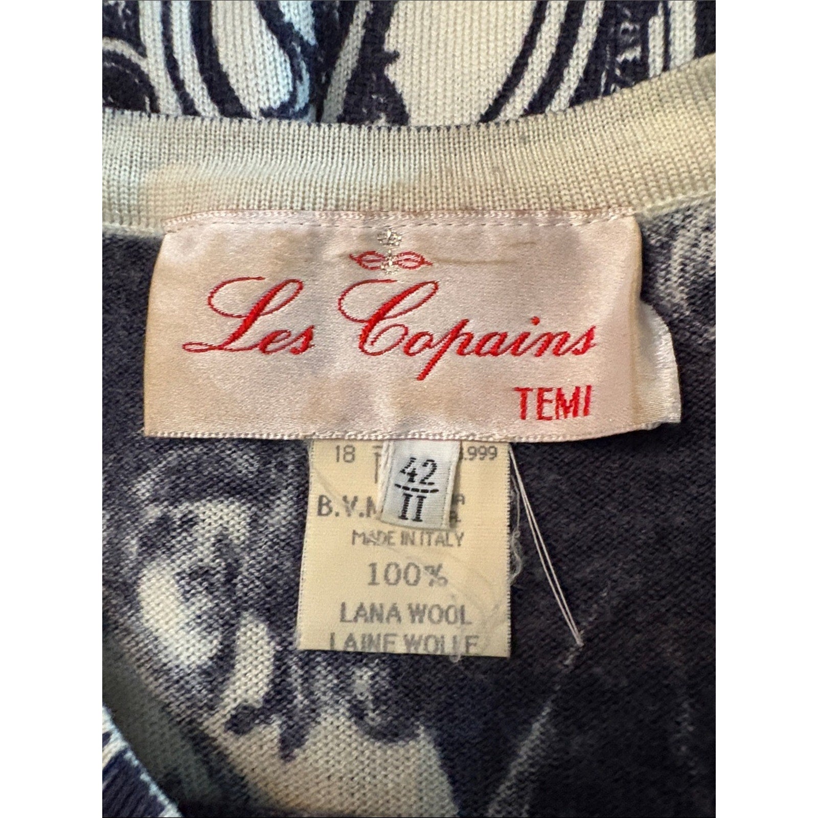Vintage Les Copains Nautical Sweater - L