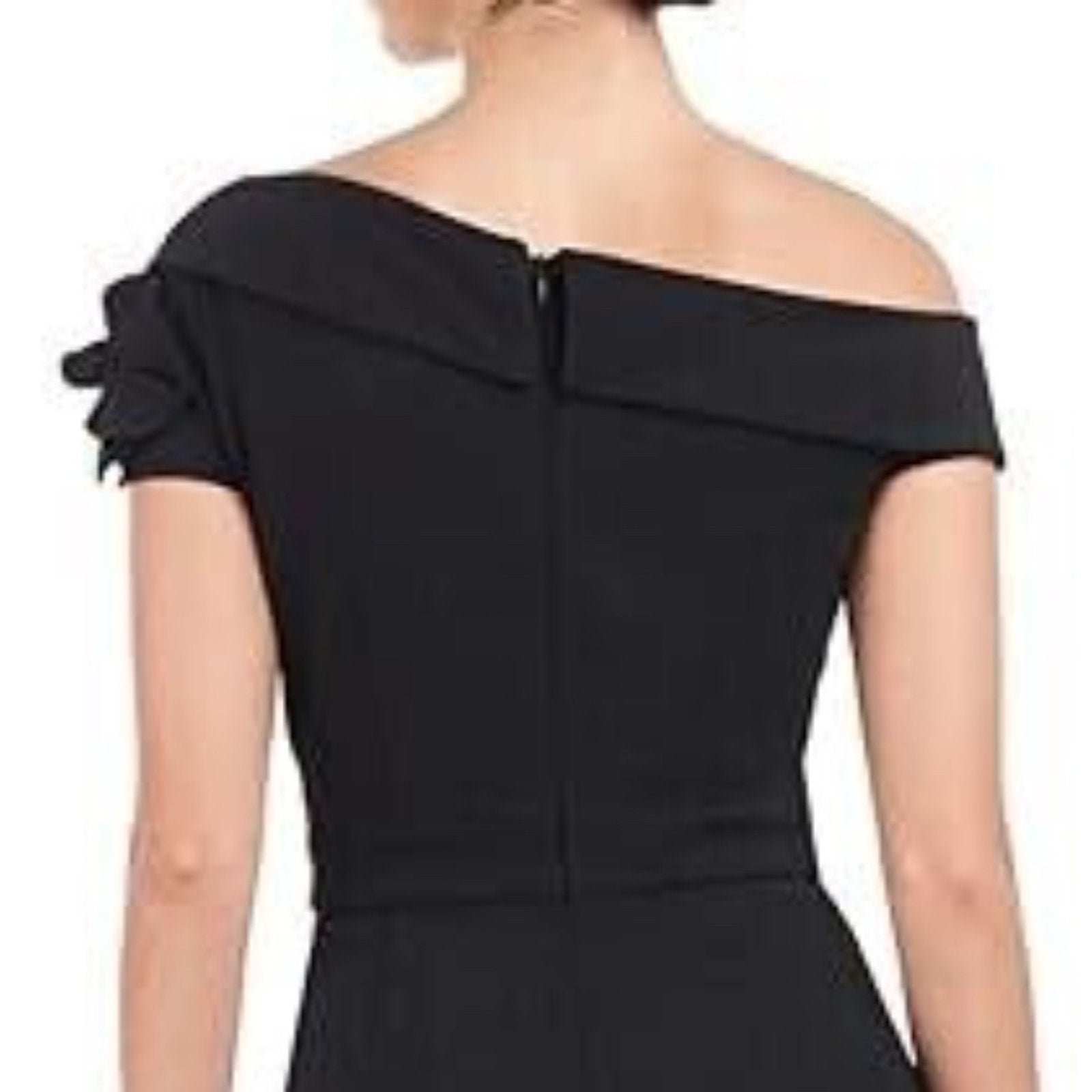 JS Collections Black Lilith One-Shoulder Wide Leg Jumpsuit - Size 8 $248