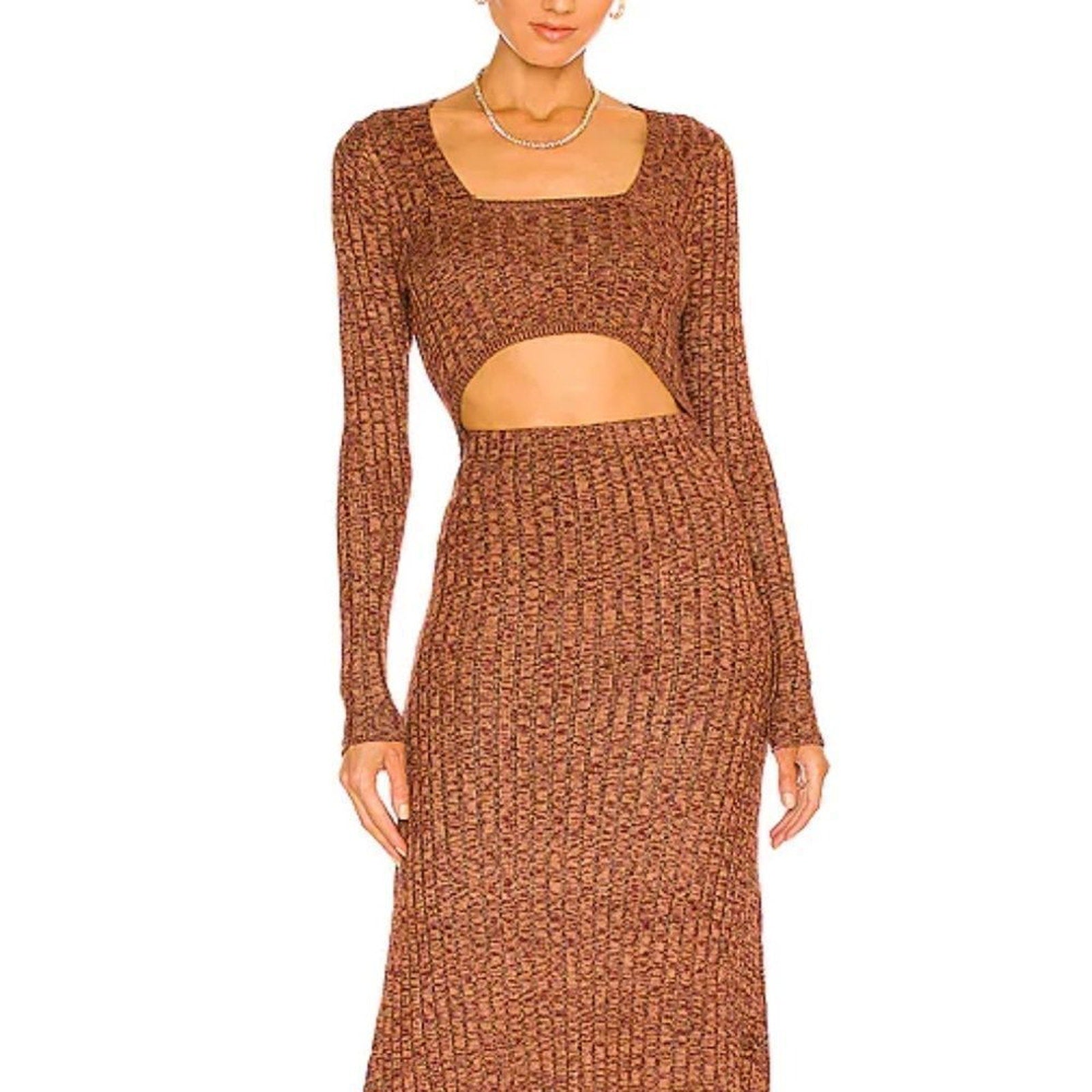 NWT AFRM Skye cut out sweater dress - size LARGE