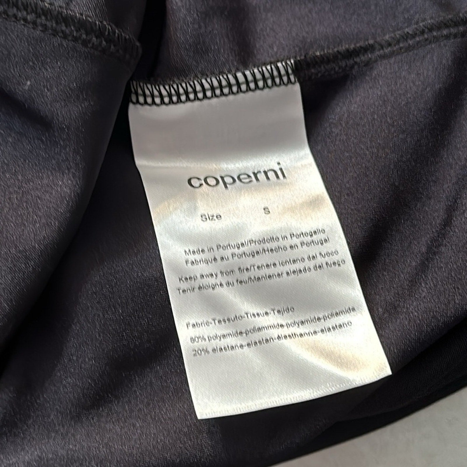 NEW Coperni Black Asymmetric Minidress - size small