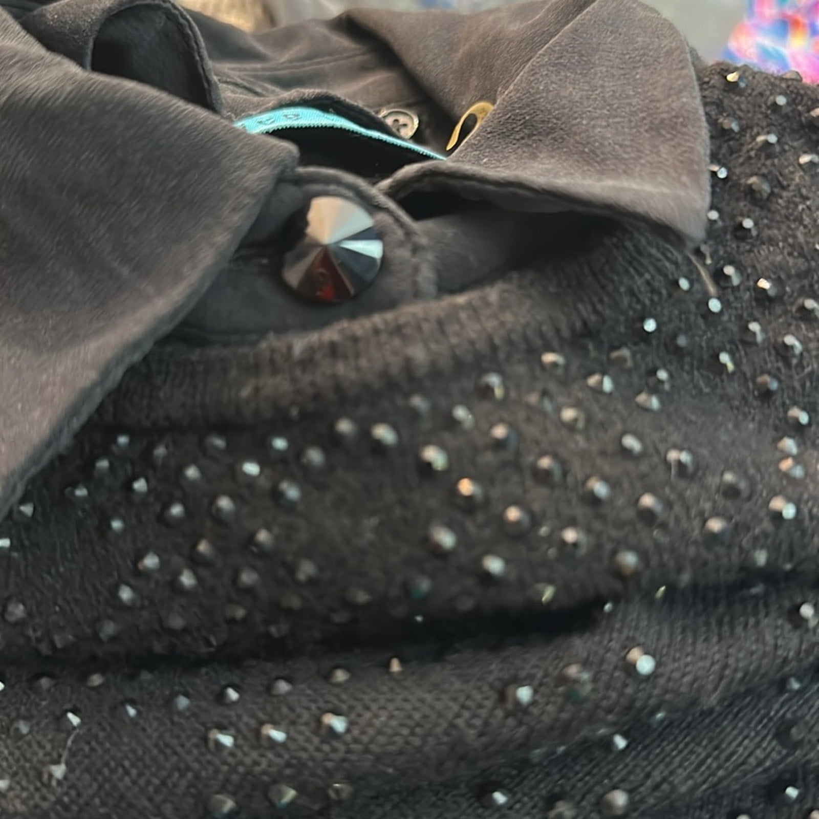 Alice + Olívia embellished wool sweater detachable collar - size small