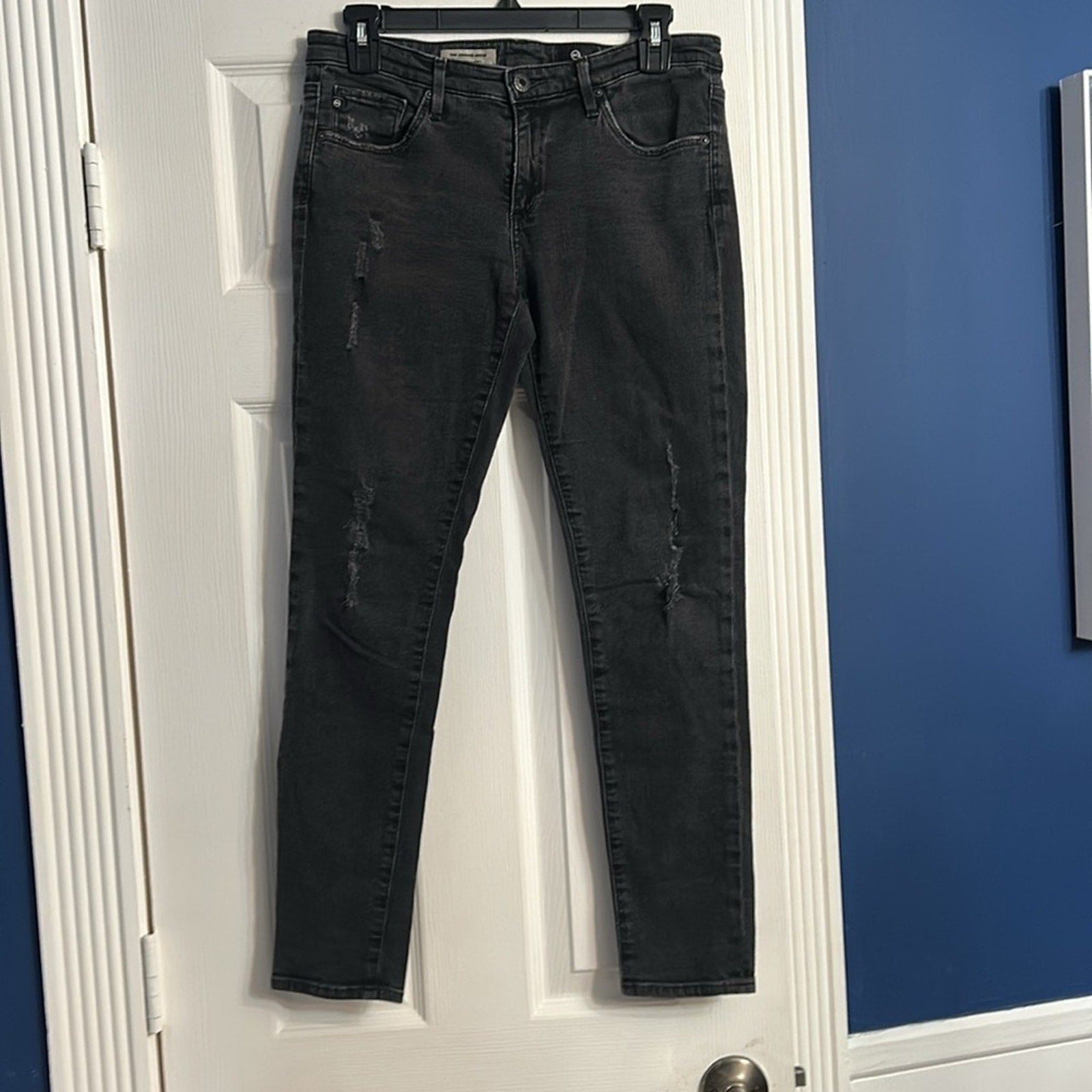 AG Adriano Goldschmied The legging Ankle Super Skinny Distressed Jeans Size 29R