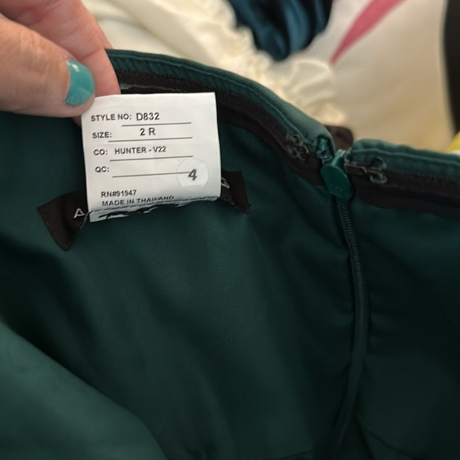 NEW Alfred Sung Hunter Green Strapless Satin Gown Size 2 $252 D832