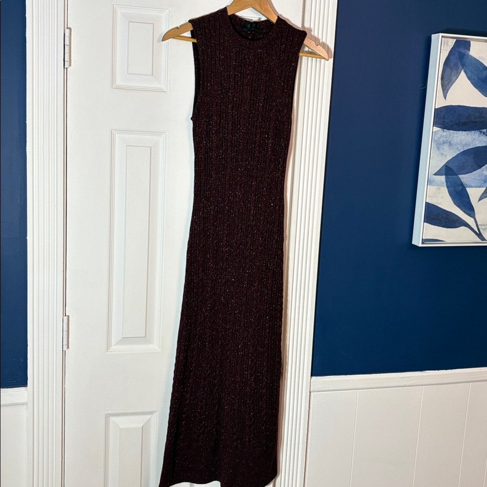 NWT Paige Marium Midi Burgundy Red Sweater Dress - size M