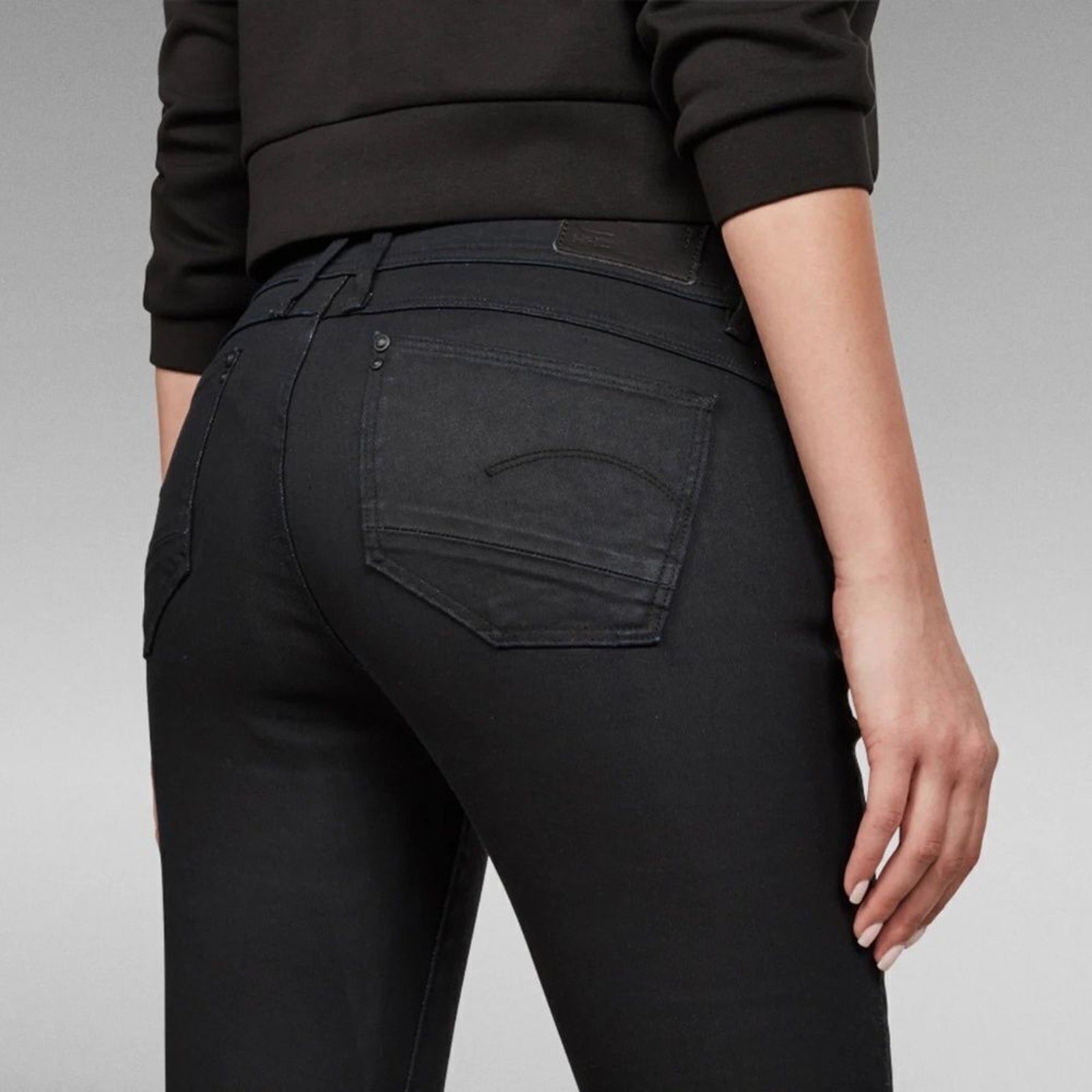 NWT RAW G-STAR LYNN MID WAIST SKINNY JEANS - size W 25 / L 32