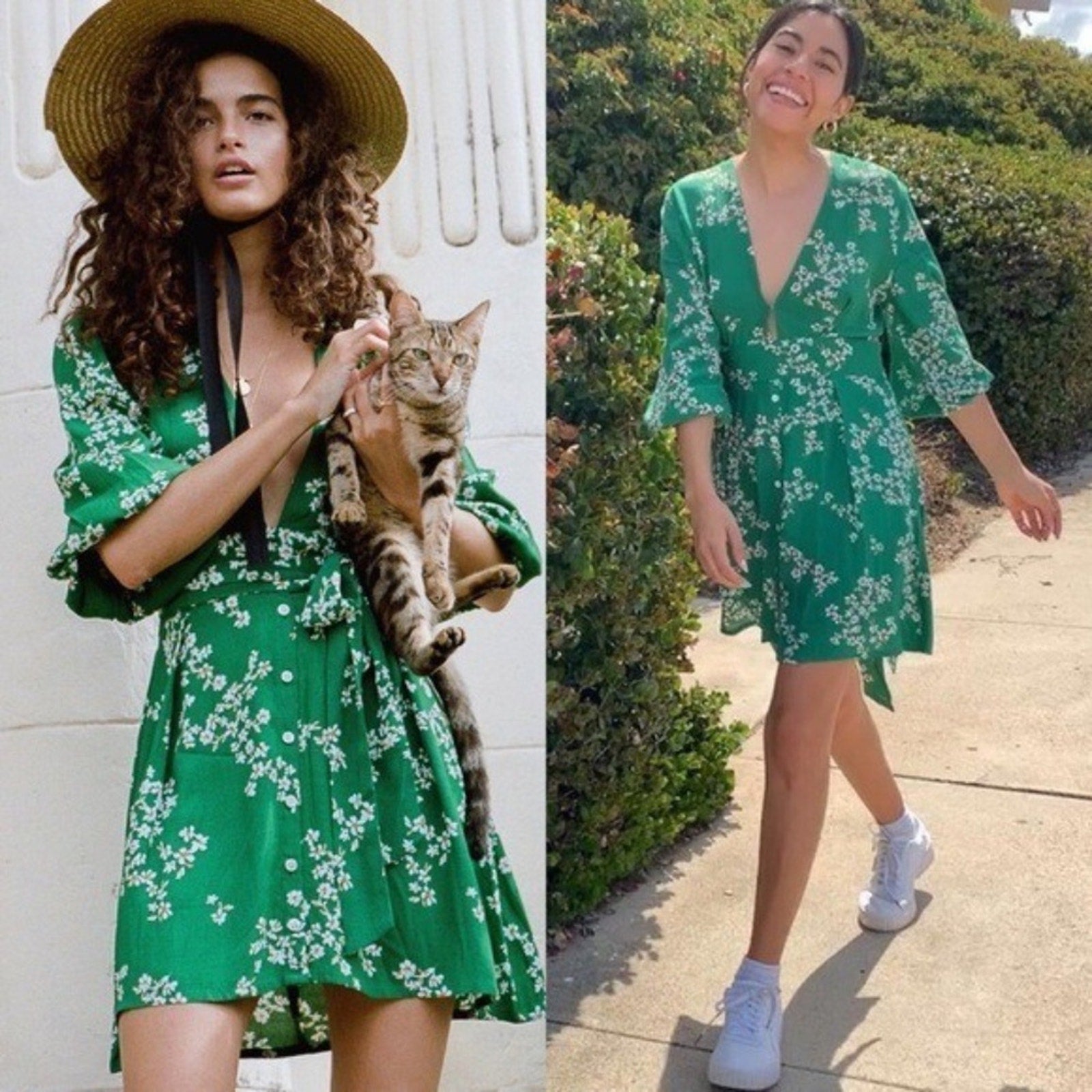 FAITHFULL THE BRAND Margot Dress in Cap Estel Floral - size 2